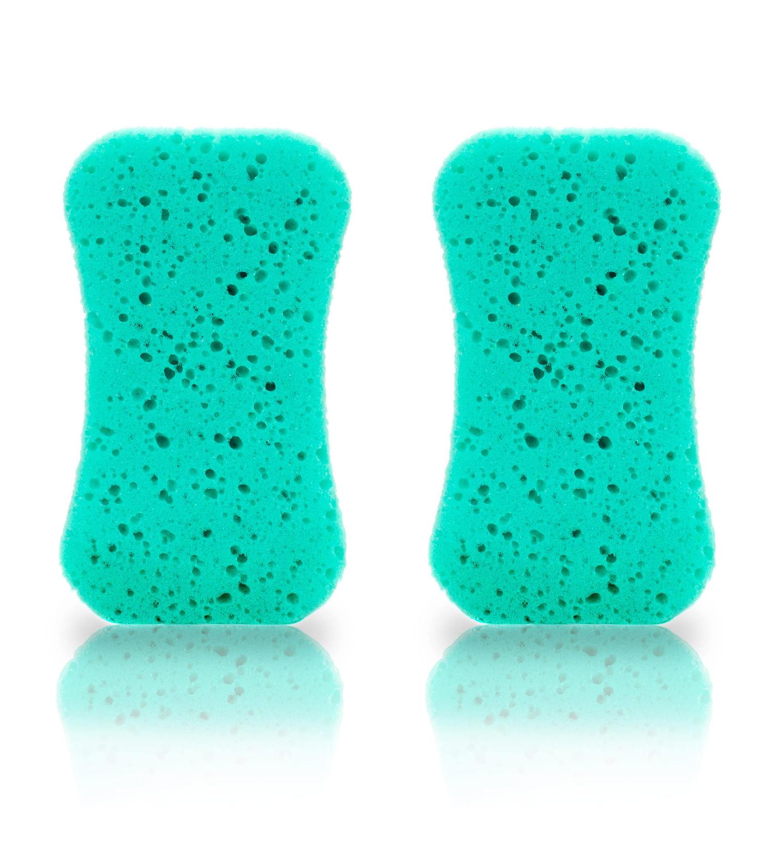 Set of 2 Massage Bath Sponges - Soft & Colorful for Relaxation | International Shipping - Buy Online on GoSupps.com