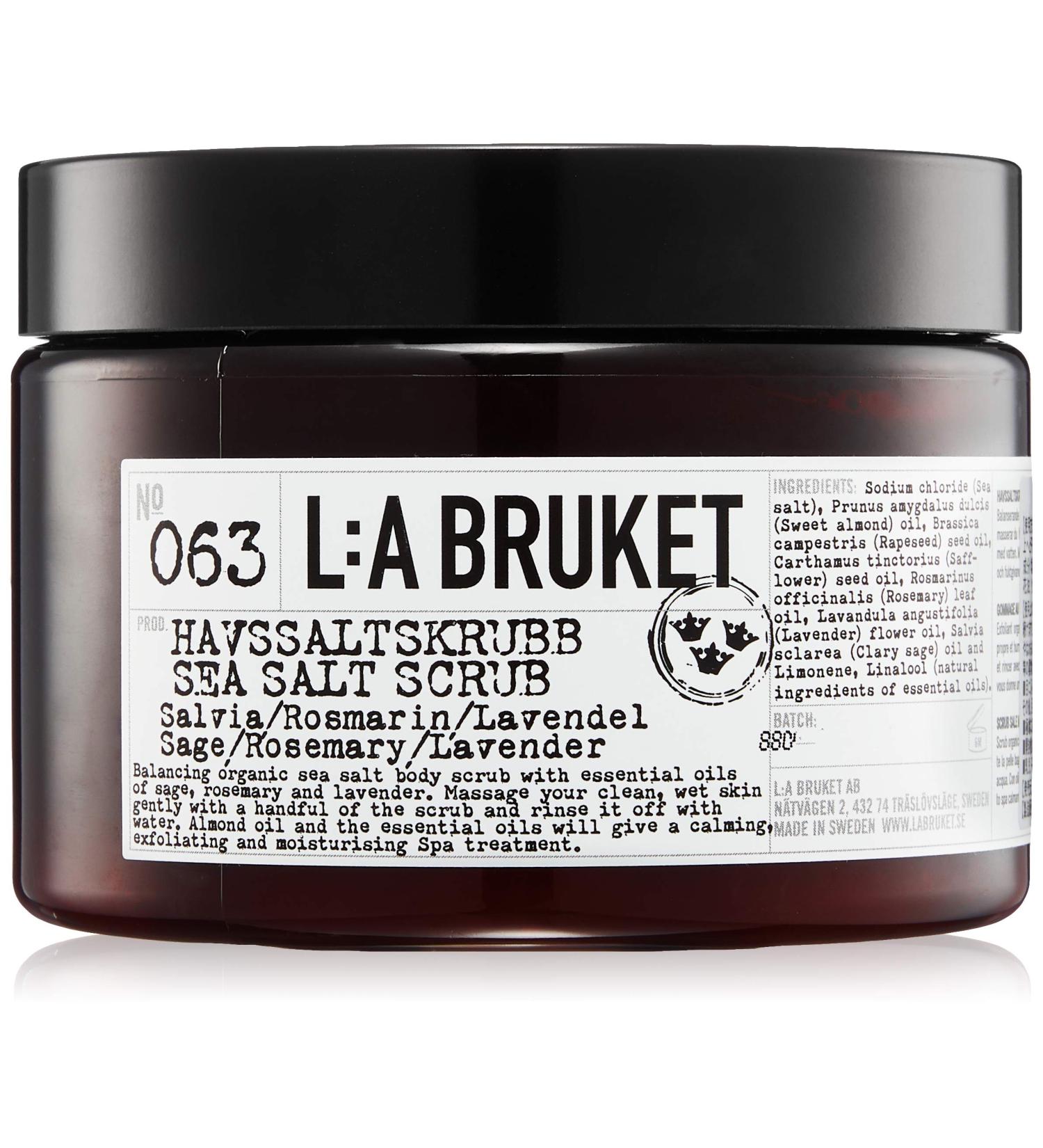 Buy L:a Bruket No.63 Salt Scrub - Sage Rosemary & Lavender (350ml) | International Shipping Available - Buy Online on GoSupps.com