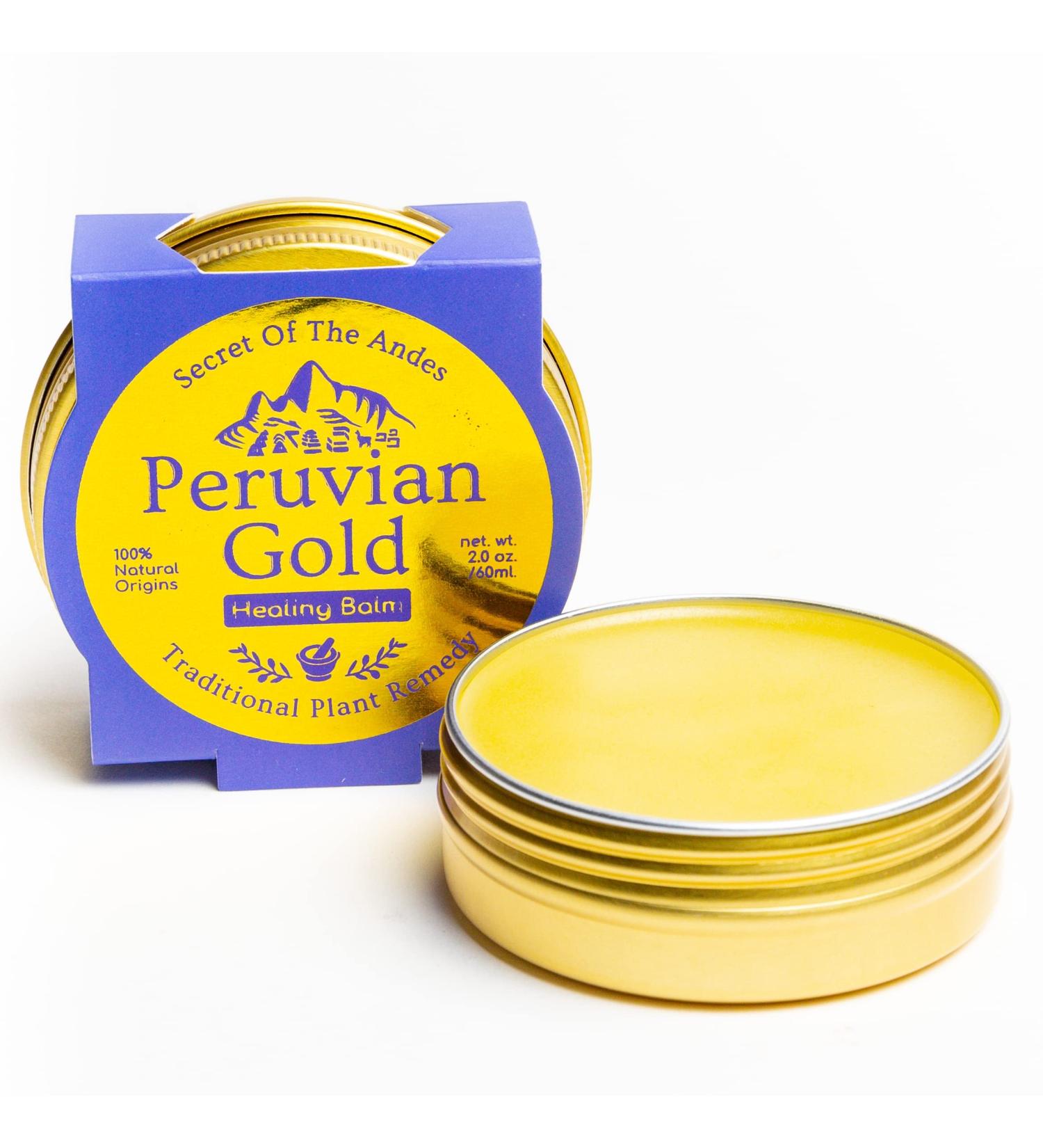 Peruvian Gold Llama Mama Healing Balm | Organic All Purpose Balm for Scars, Eczema, Dry Skin, Hair, and Sun Burns | Fair Trade Ingredients | 2 Fl Oz - Buy Online on GoSupps.com