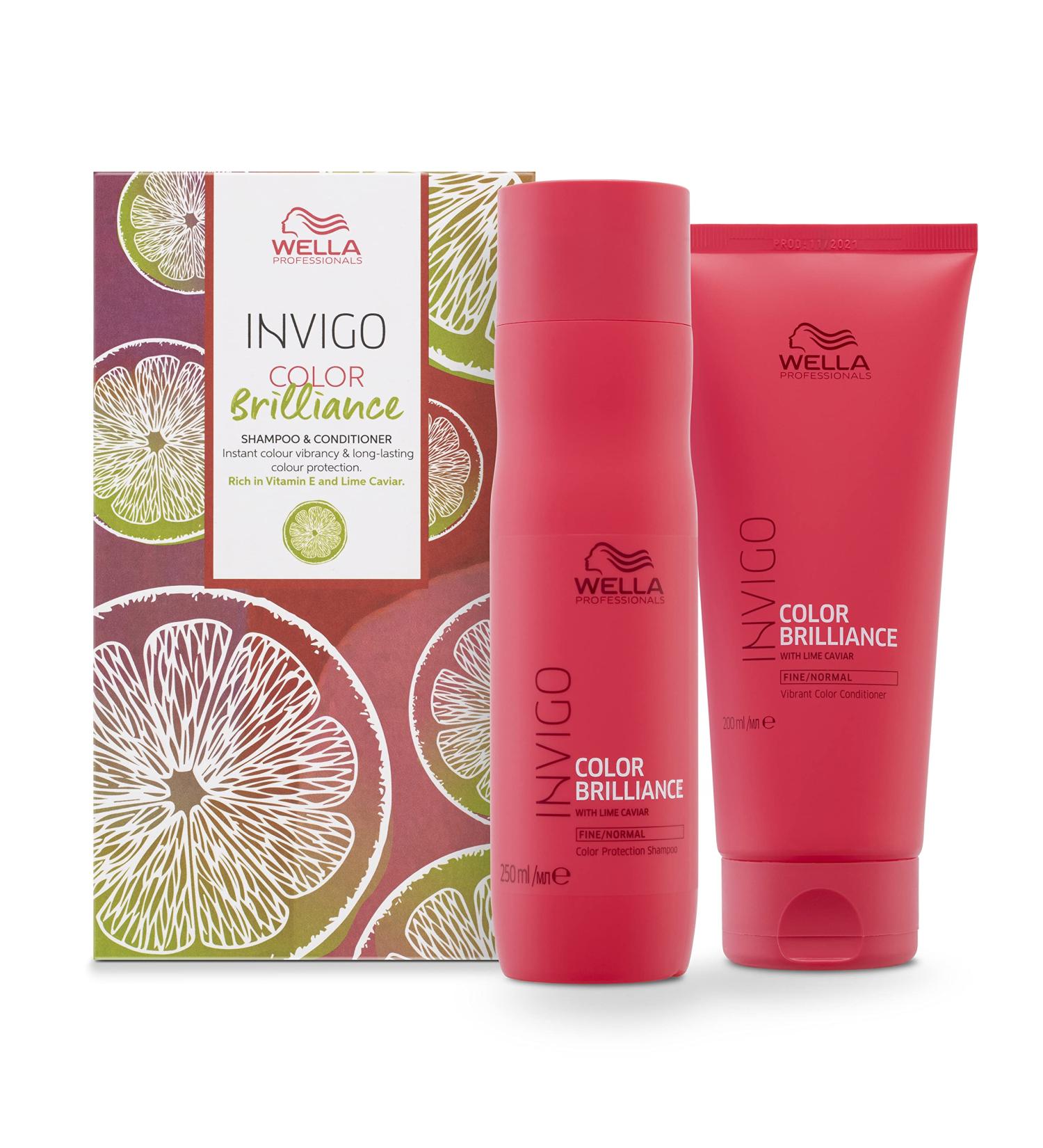 Wella Professionals Invigo Color Brilliance Haircare Gift Set - Color Protection for Fine/Normal Hair - Buy Online on GoSupps.com