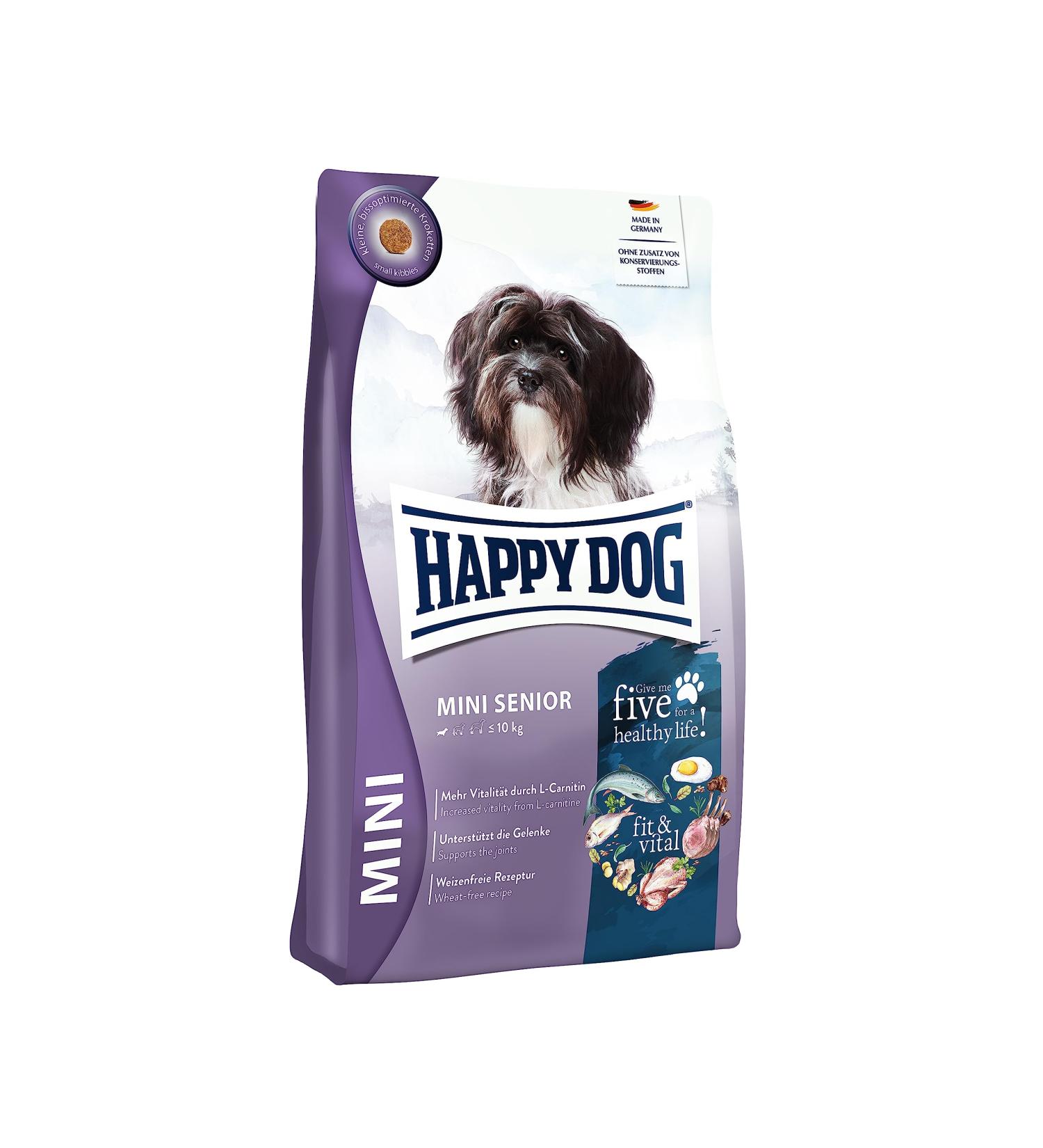 Happy Dog Fit & Vital Mini Senior 300g - Premium Nutrition for Senior Dogs | Buy Internationally - Buy Online on GoSupps.com