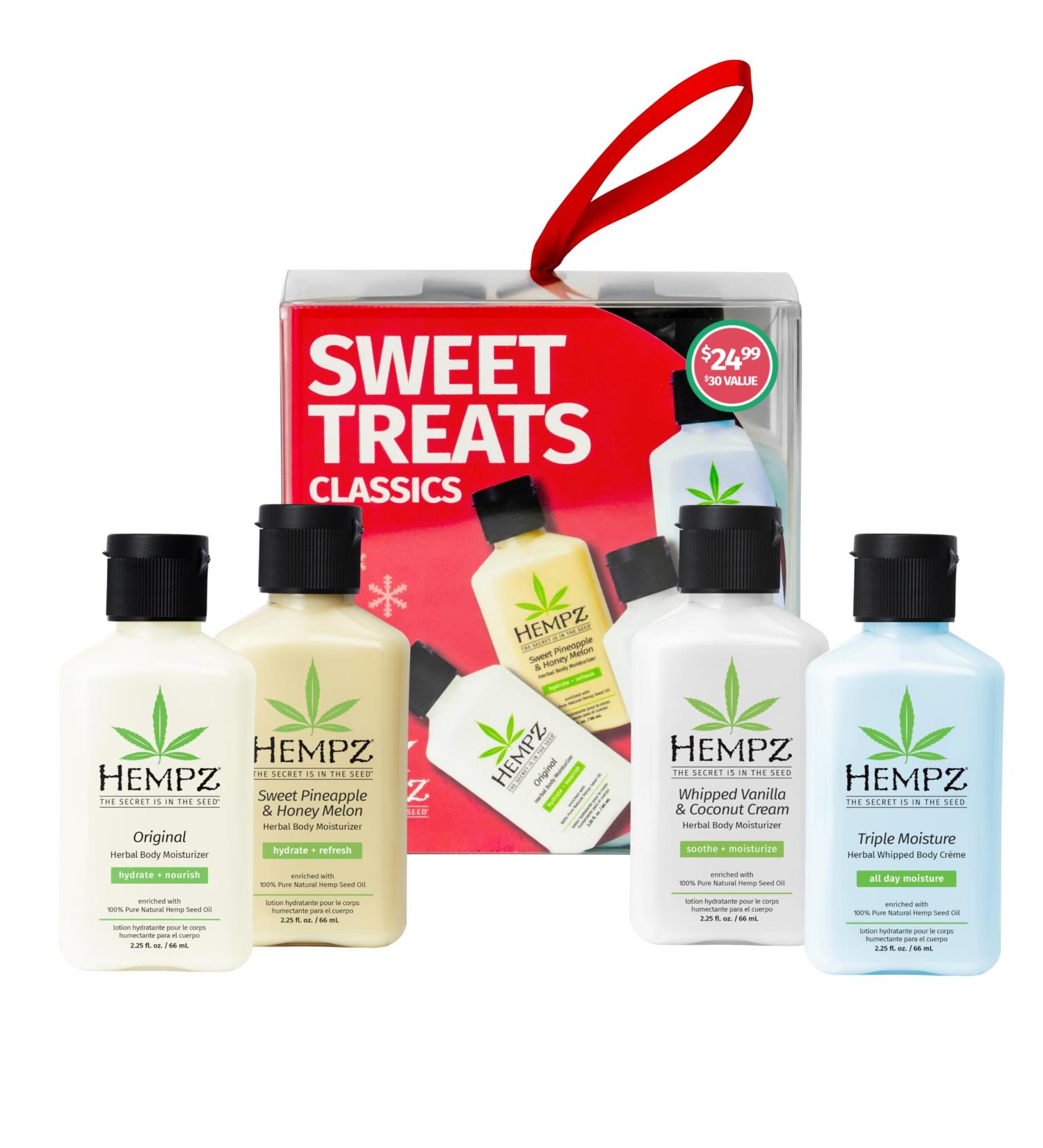 Hempz Mini Sweet Treats - Classics Lotion Gift Set | Body Moisturizer Travel Essentials for Men & Women - Shop Now - Buy Online on GoSupps.com