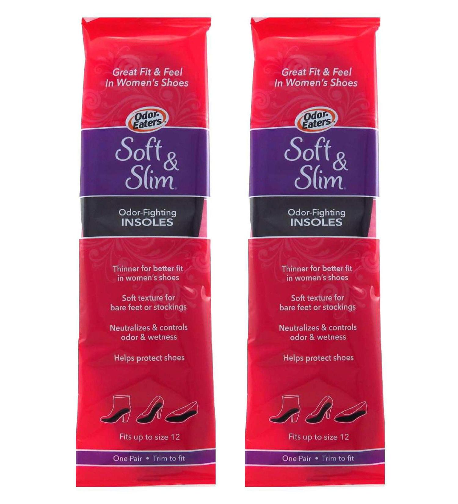 Odor Eaters Insoles Soft & Slim Womens (Pack of 2)