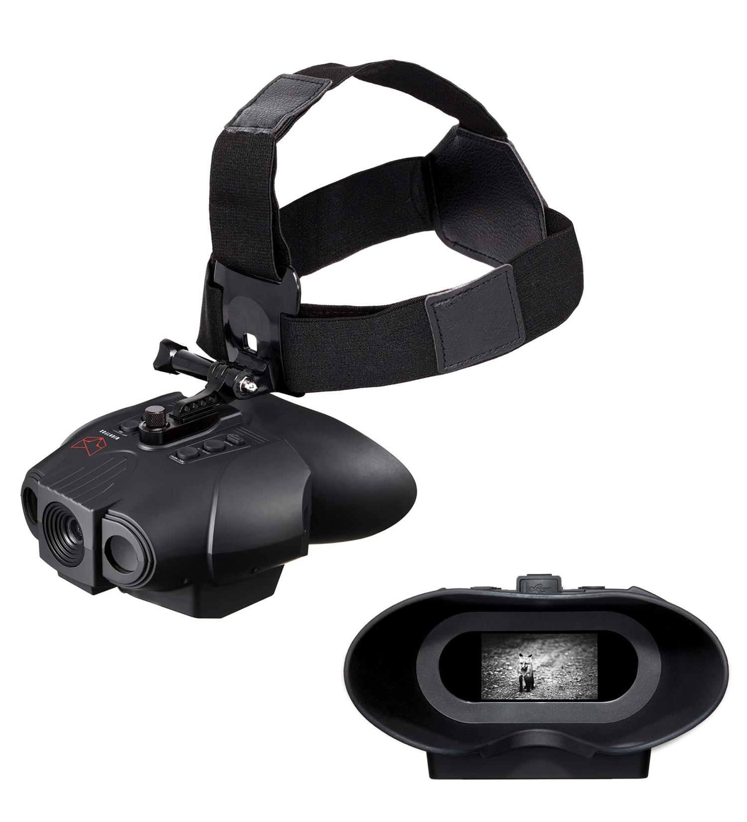 NIGHTFOX Red HD Digital Night Vision Goggles | 1x Magnification | Extra Wide FOV | Covert 940nm Infrared | 1080p Video + Audio Recording | USB Rechargeable | Ideal for Security & Close Quarters - Buy Online on GoSupps.com