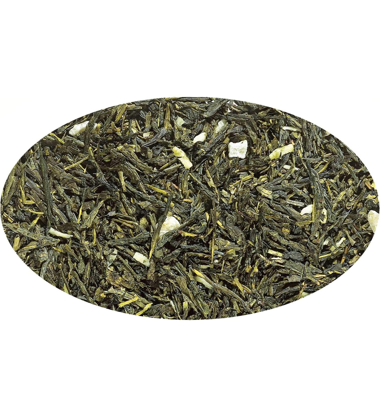 Eder Gew rze - M lange de Th vert Sencha Pina Colada (Coco-Ananas) aromatis s - 100g
