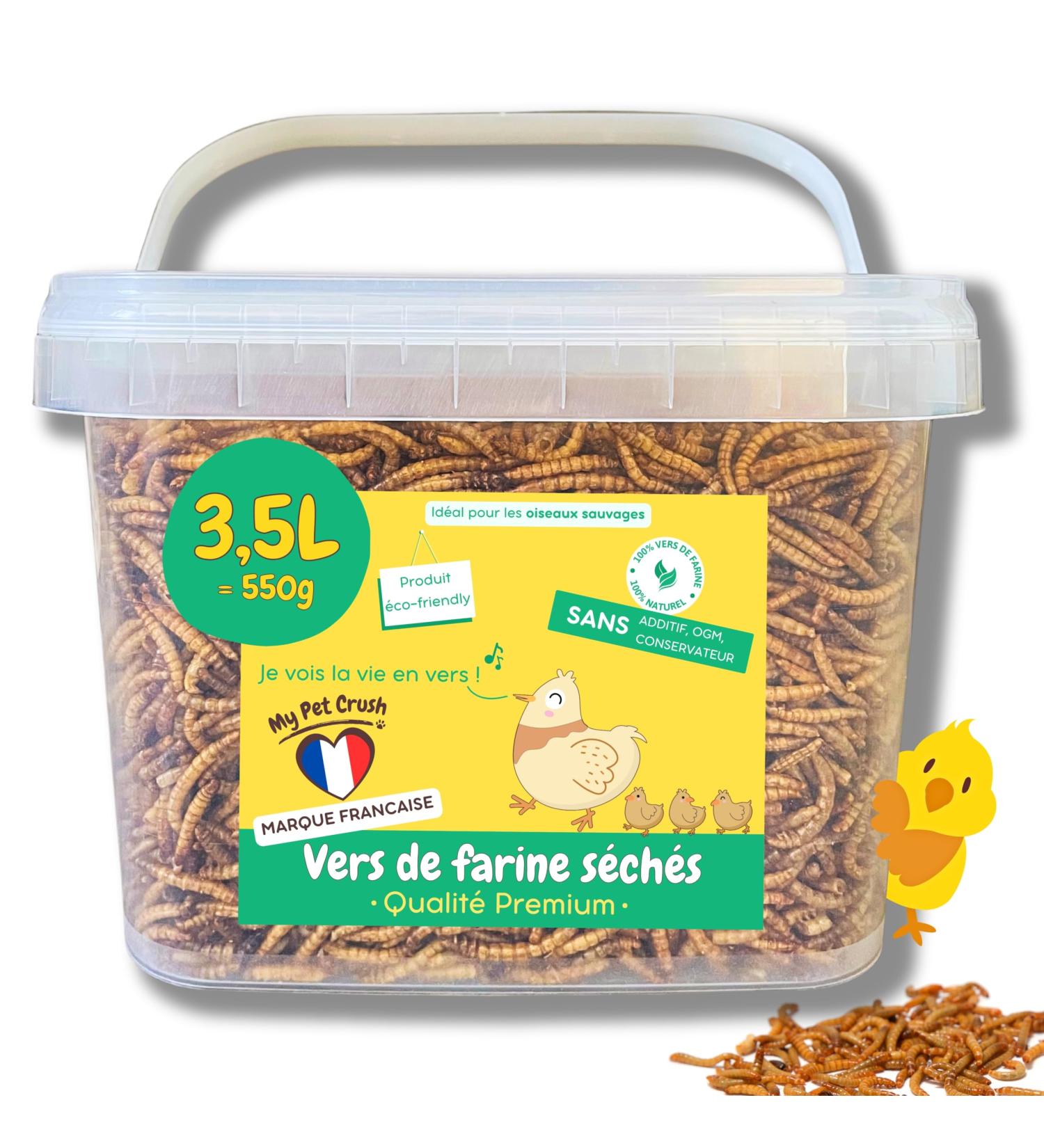 MPC - Dried Mealworms: A High Quality Protein Source for Wild Birds and Reptiles - Food Supplement - Buy Online on GoSupps.com