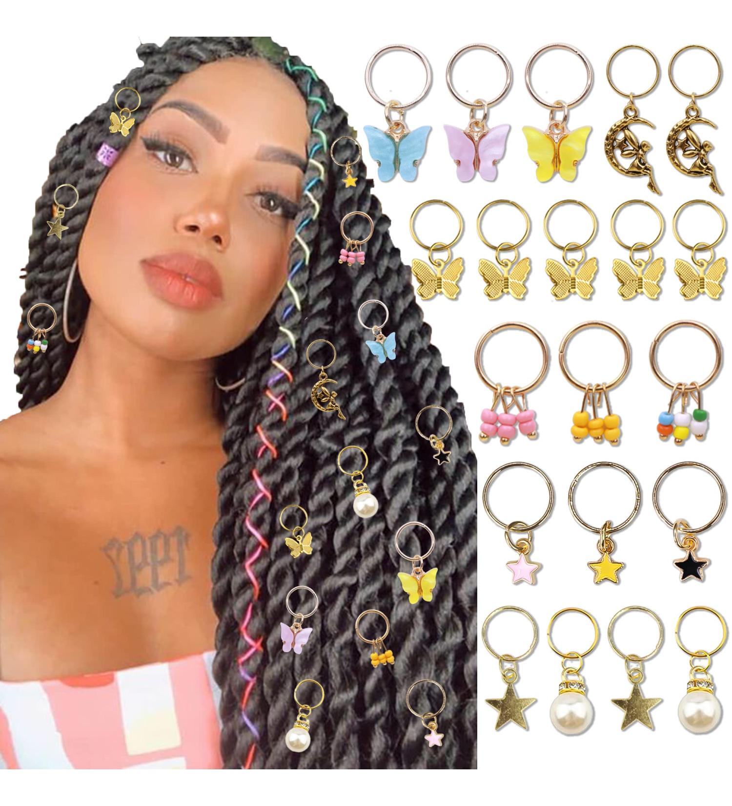 NAISKA 20Pcs Gold Butterfly Braid Clips - Pearl Shiny Hair Accessories for Women and Girls - Buy Online on GoSupps.com