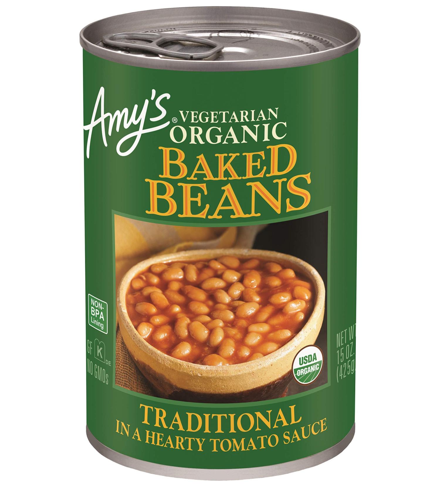 Amy's Baked Beans - Organic, Gluten-Free, Vegetarian, Traditional - 15.4 oz - Buy Online on GoSupps.com