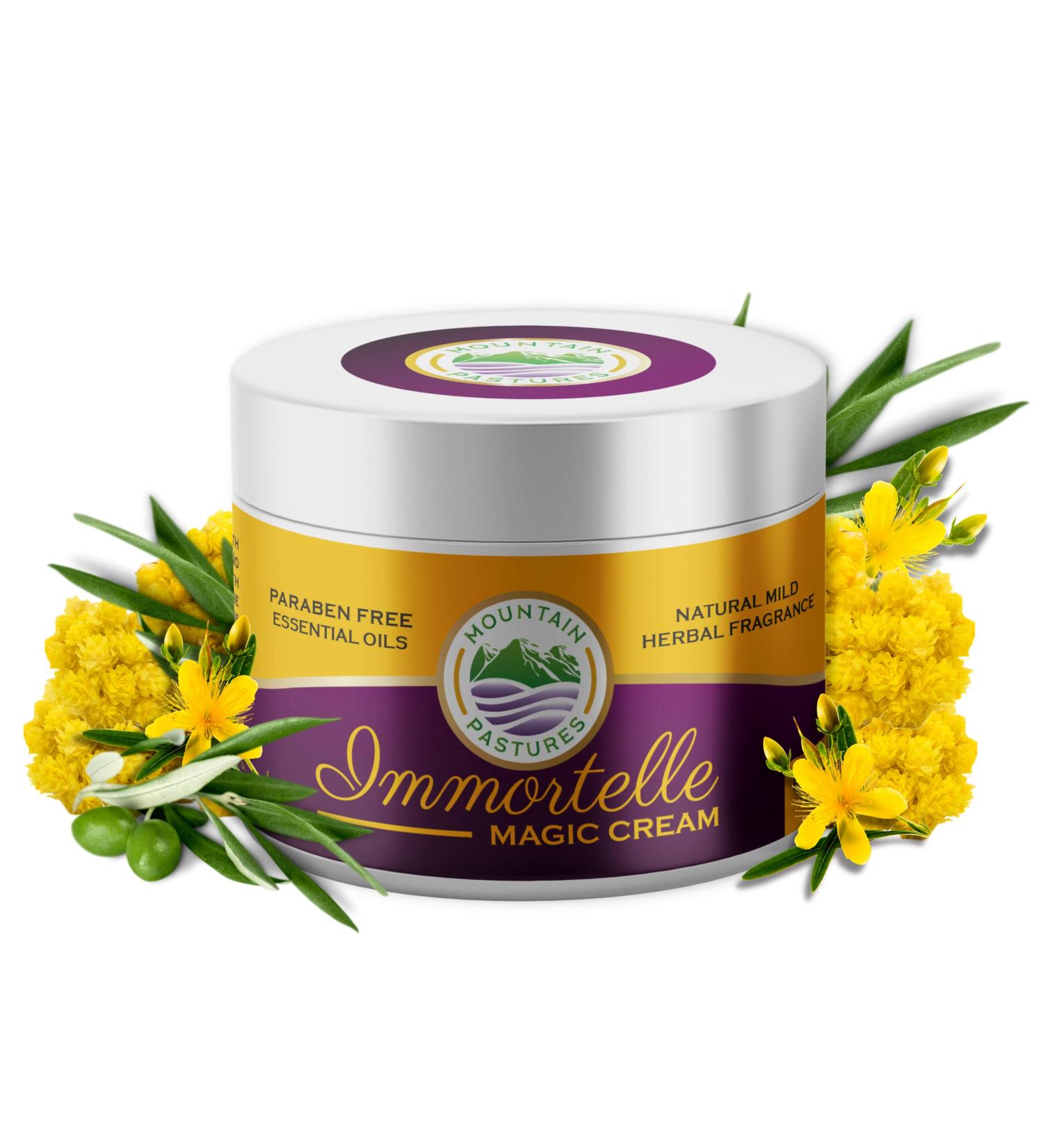 Immortelle Magic Cream 4 oz - Tesla's Origin Miracle Ointment for Cut, Wound, Scars, Stretch Marks - Natural Immortelle Oil Formula - Buy Online on GoSupps.com