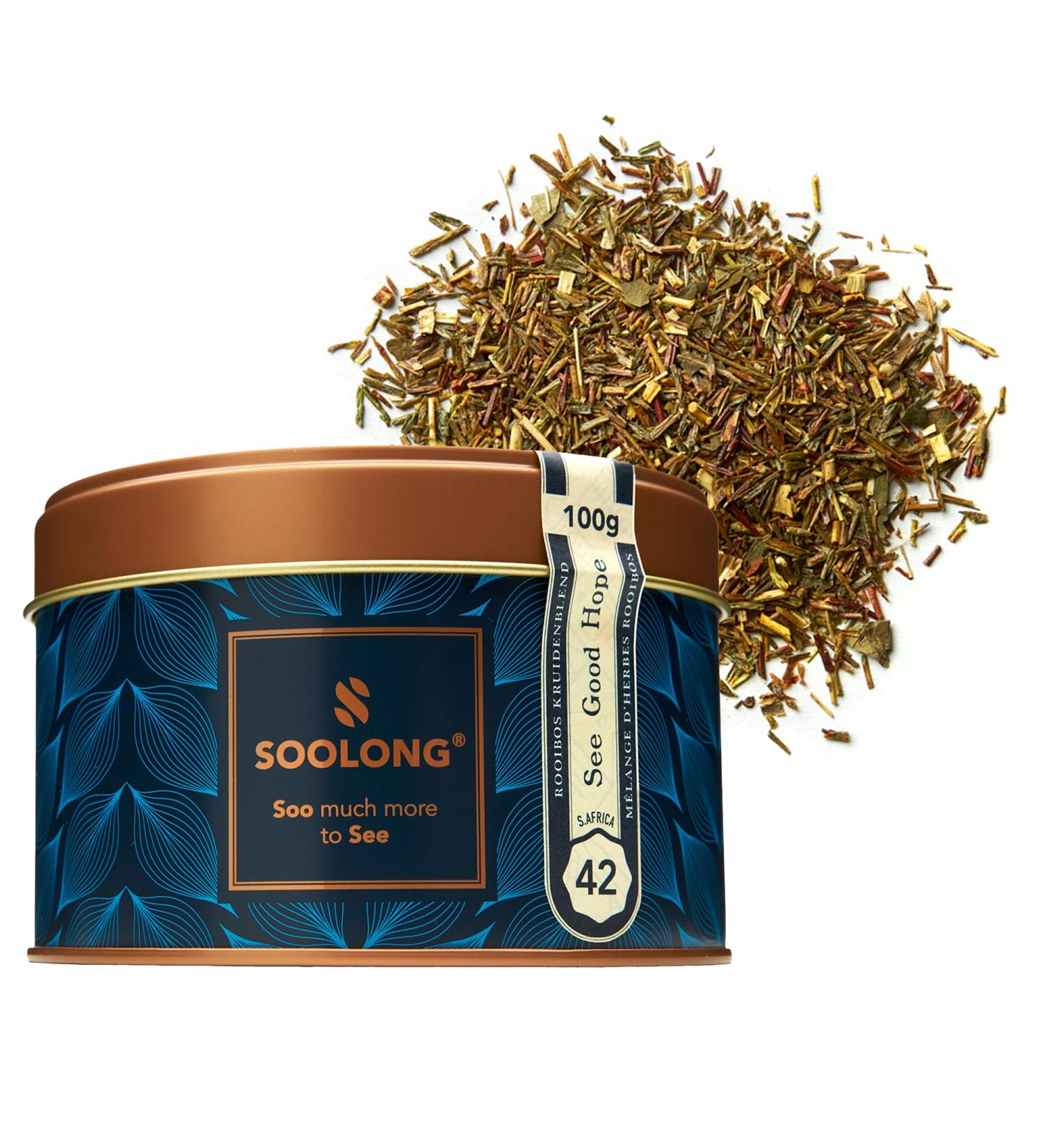 Soolong See South Africa No42 Green Rooibos & Vanilla Tea Light Sweet & Velvet Soft Rooibos and Vanilla Sustainable Loose Tea Rooibos from South Africa Can 100gram South Africa Rooibos Vanilla Velvet soft Large can - Buy Online on GoSupps.com