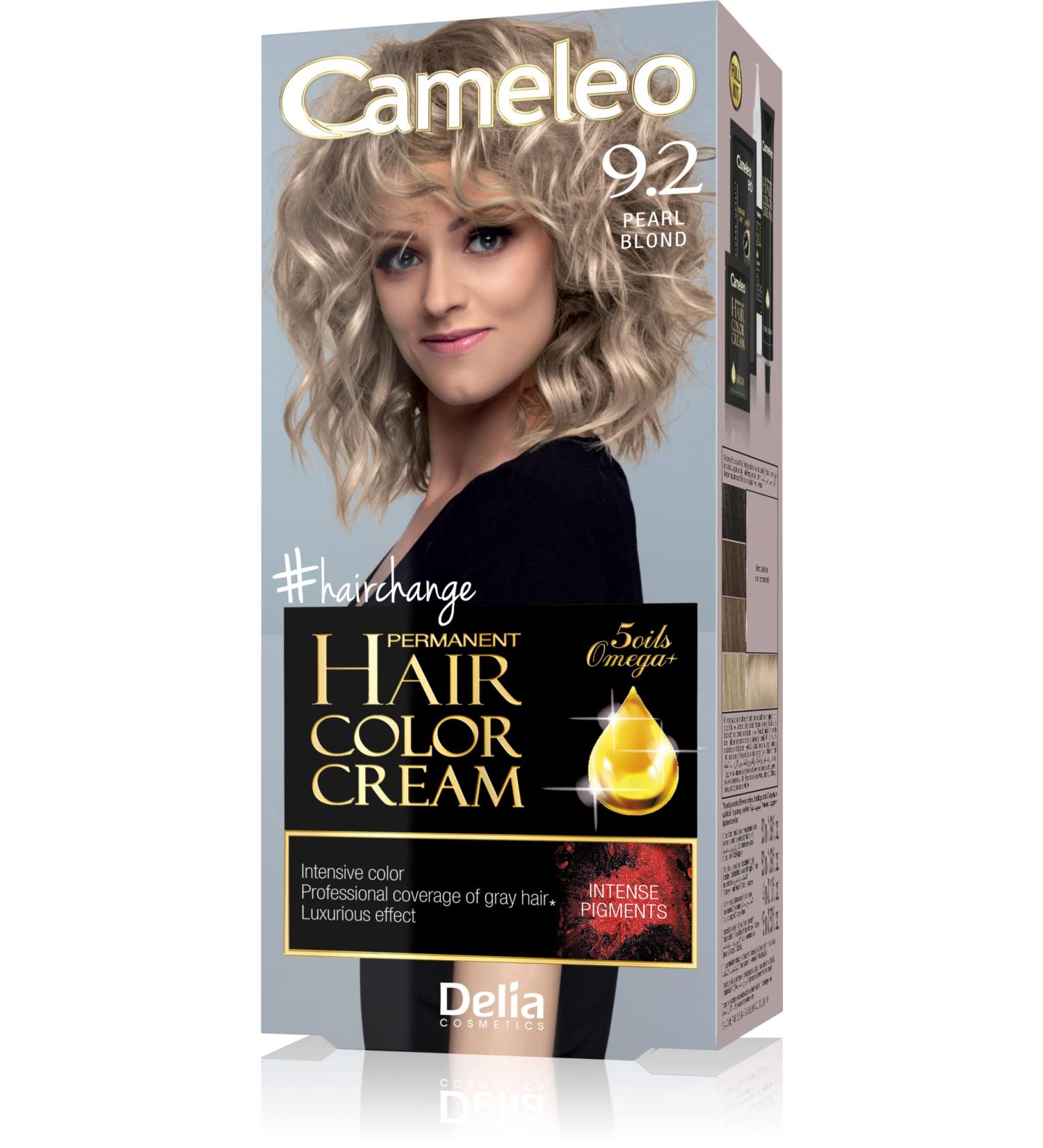 Delia Cameleo Permanent Hair Color Cream Kit - 9.2 Pearl Blonde (3129) E/07 | Omega+ Formula for Vibrant Long-Lasting Color | Shop Internationally! - Buy Online on GoSupps.com