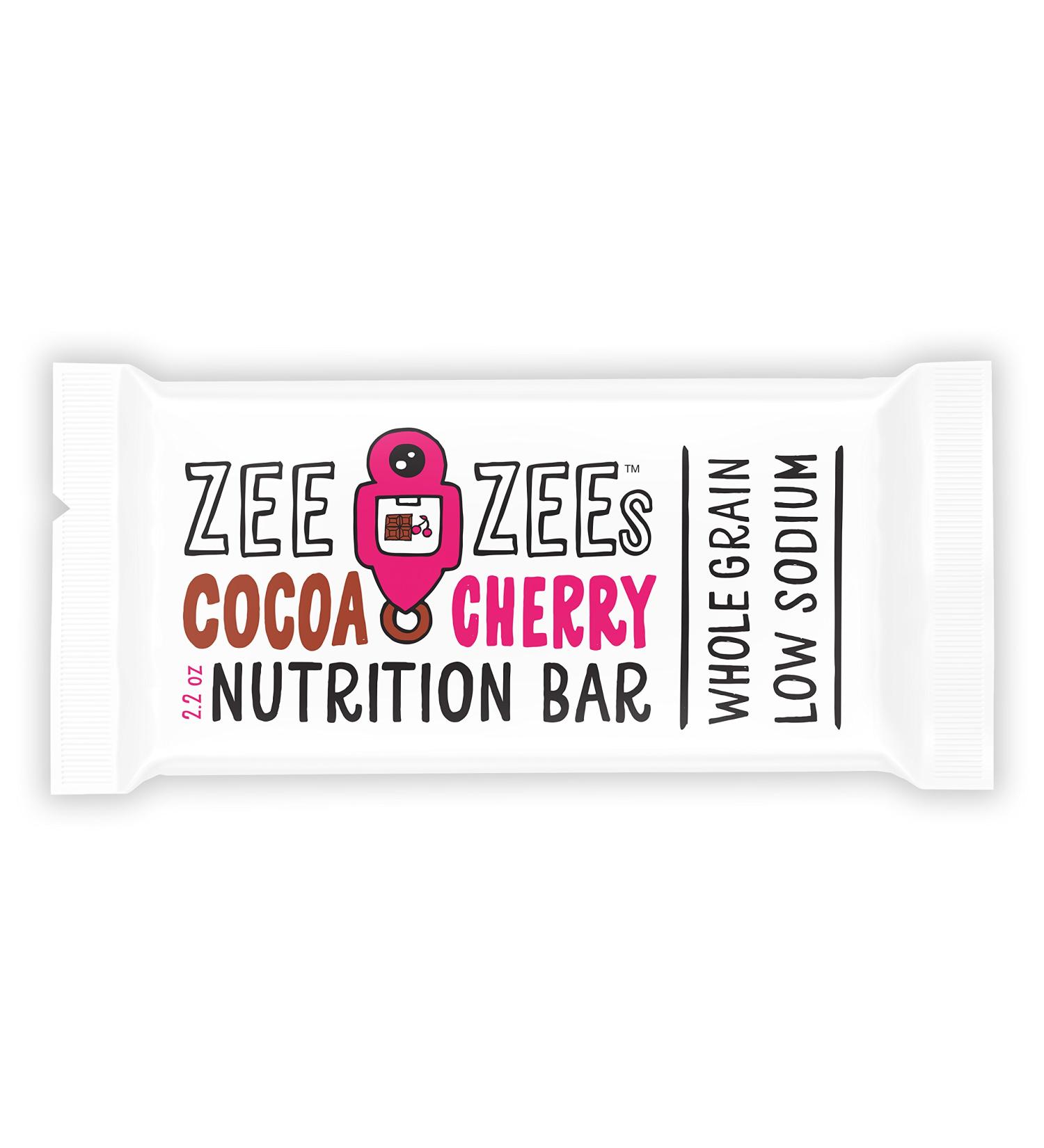 Zee Zees Cocoa Cherry Soft Baked Bars - Nut-Free, Whole Grain, 2.2 oz Bars (24 pack) - Naturally Flavored & Colored - Buy Online on GoSupps.com