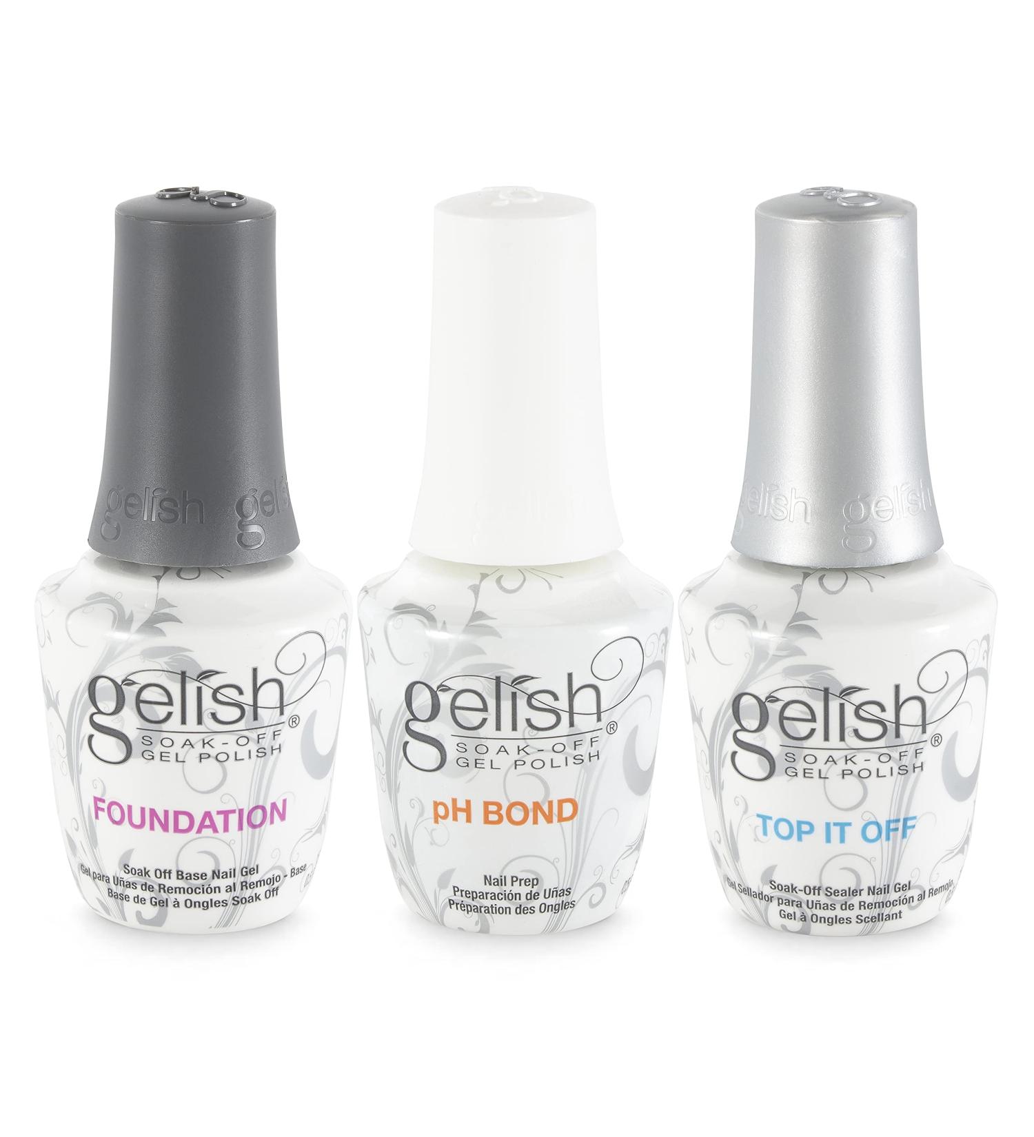 Gelish Terrific Trio Essentials 15 mL Basix Care Kit - Soak Off Gel Nail Polish Set - Buy Online on GoSupps.com