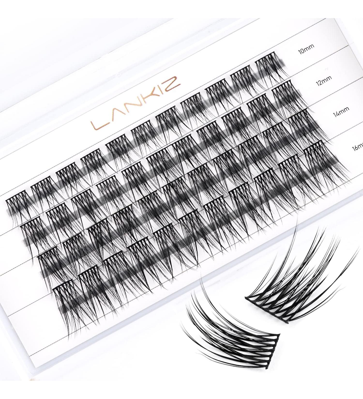 LANKIZ 2022 Cluster Lashes - DIY Eyelash Extension Wisps for At-Home Use - Synthetic Reusable False Cosplay Eyelashes - Multipack of Soft Faux Mink Lash Clusters - Buy Online on GoSupps.com