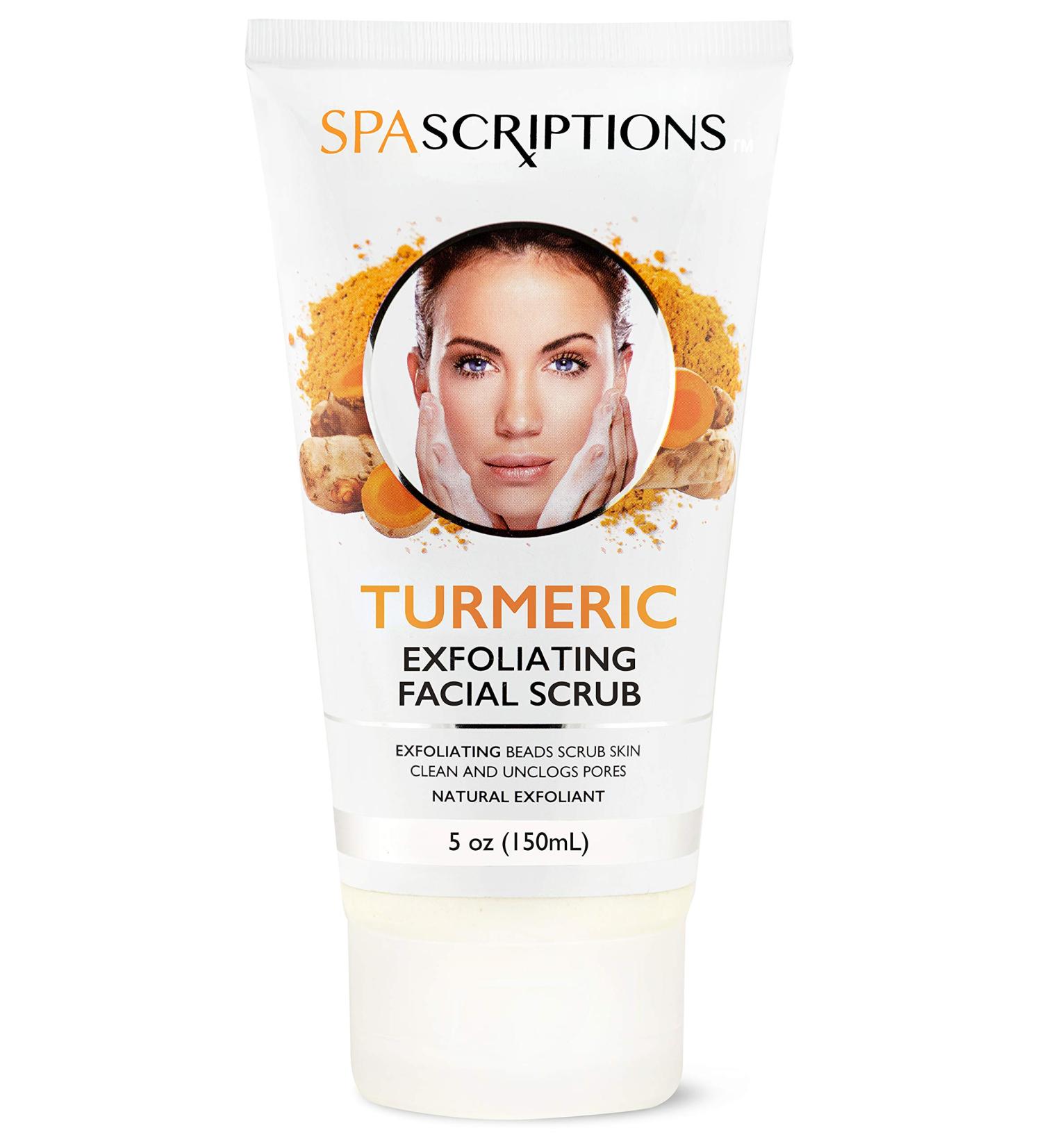 Face Exfoliating Scrub with Turmeric - Face Wash - 5 Oz