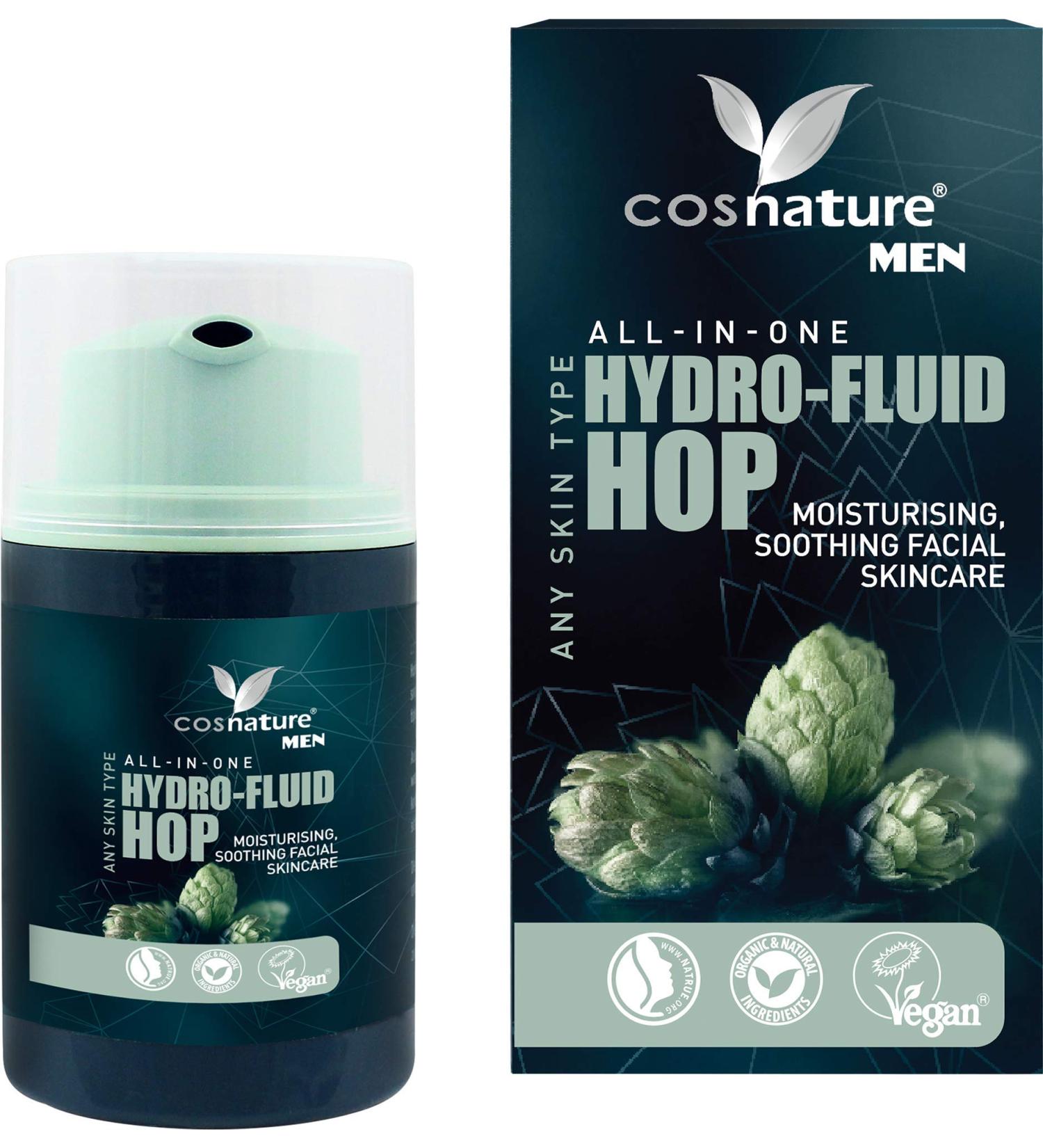 Cosnature Hydrating Fluid Hops for Men 50ml | Natural Moisturizer | International Shipping - Buy Online on GoSupps.com