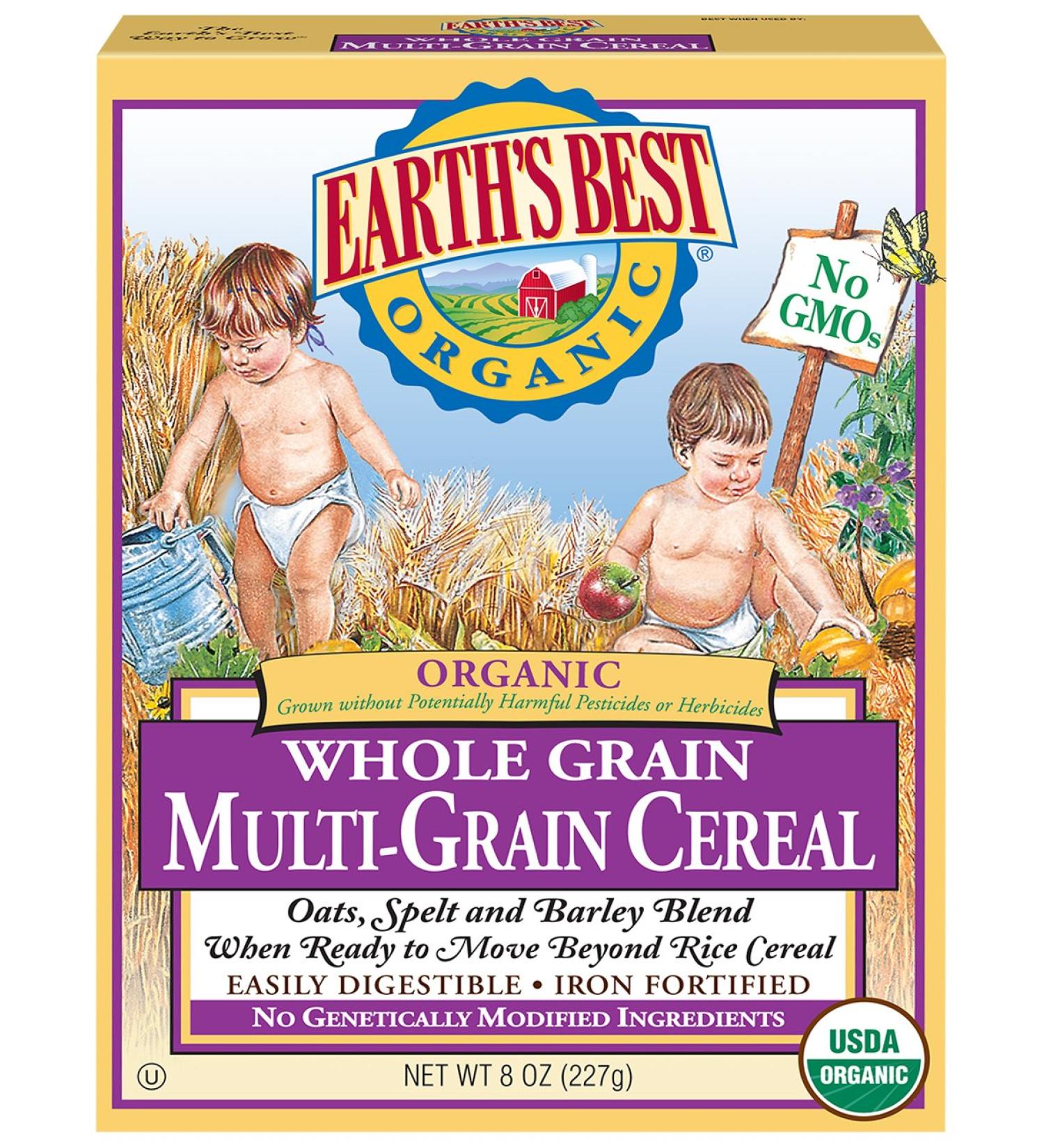 Earth's Best Organic Infant Cereal - Whole Multi-Grain 8 Oz - Buy Online on GoSupps.com