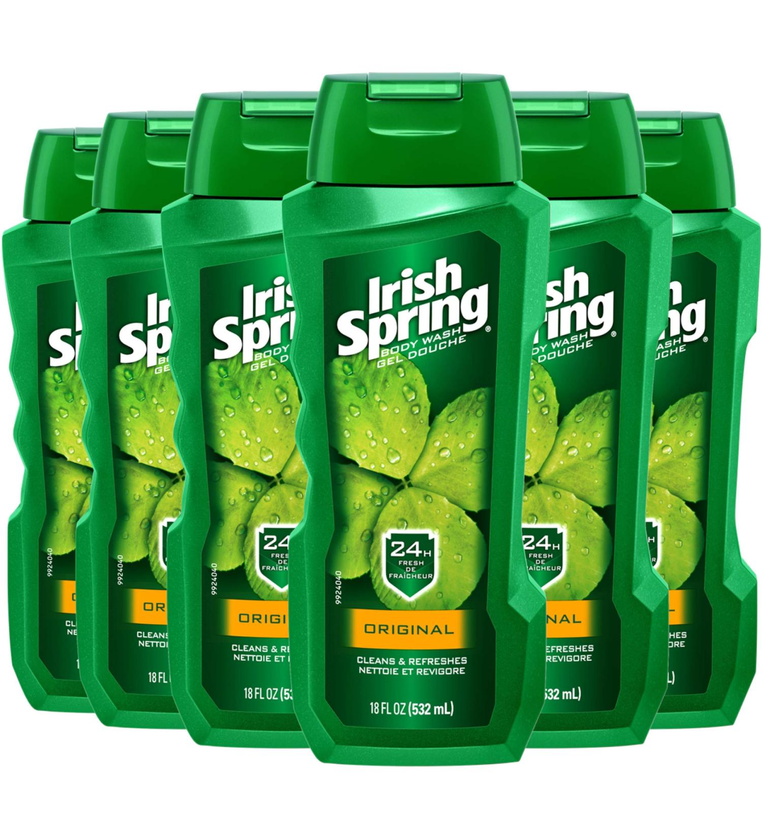 Irish Spring Body Wash Original 18 Fl Oz (Pack of 6) - Buy in Bulk and Save - Buy Online on GoSupps.com