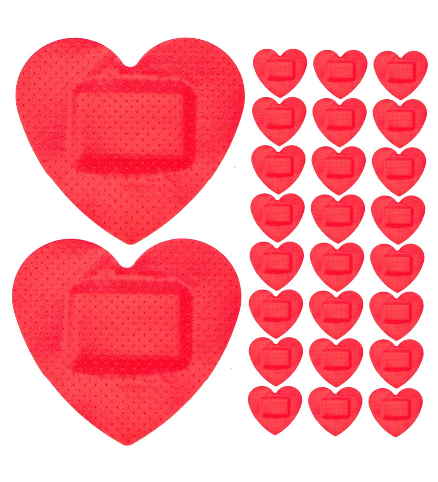 Veemoon 50pcs Heart Shaped Waterproof Tape Knuckle Pads - Cute Kids Plaster Heart Patches for Care - Buy Online on GoSupps.com