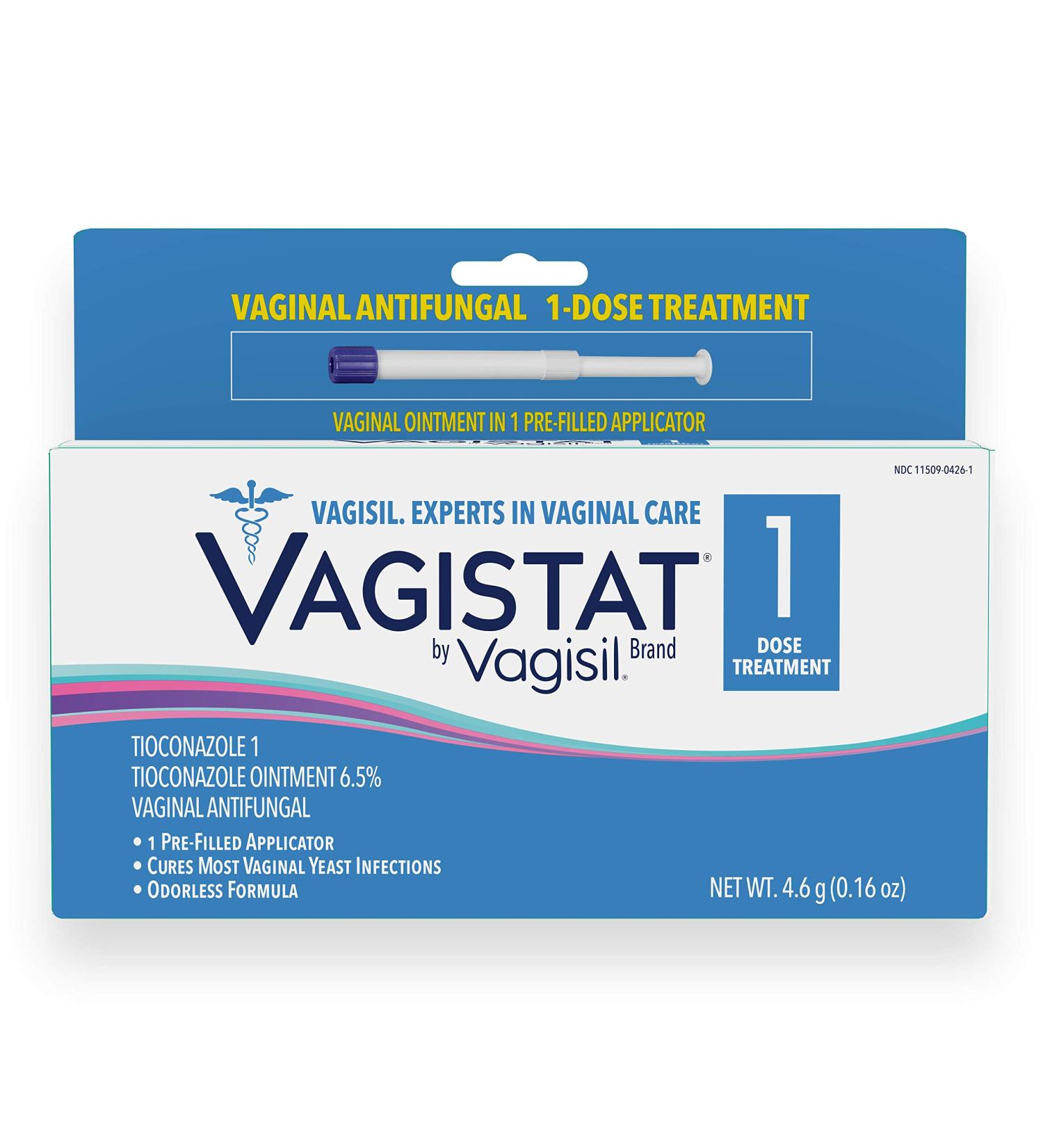 Vagistat 1 Day Yeast Infection Treatment for Women - Antifungal Relief, No Touch Applicator - 1 Pack - Buy Online on GoSupps.com