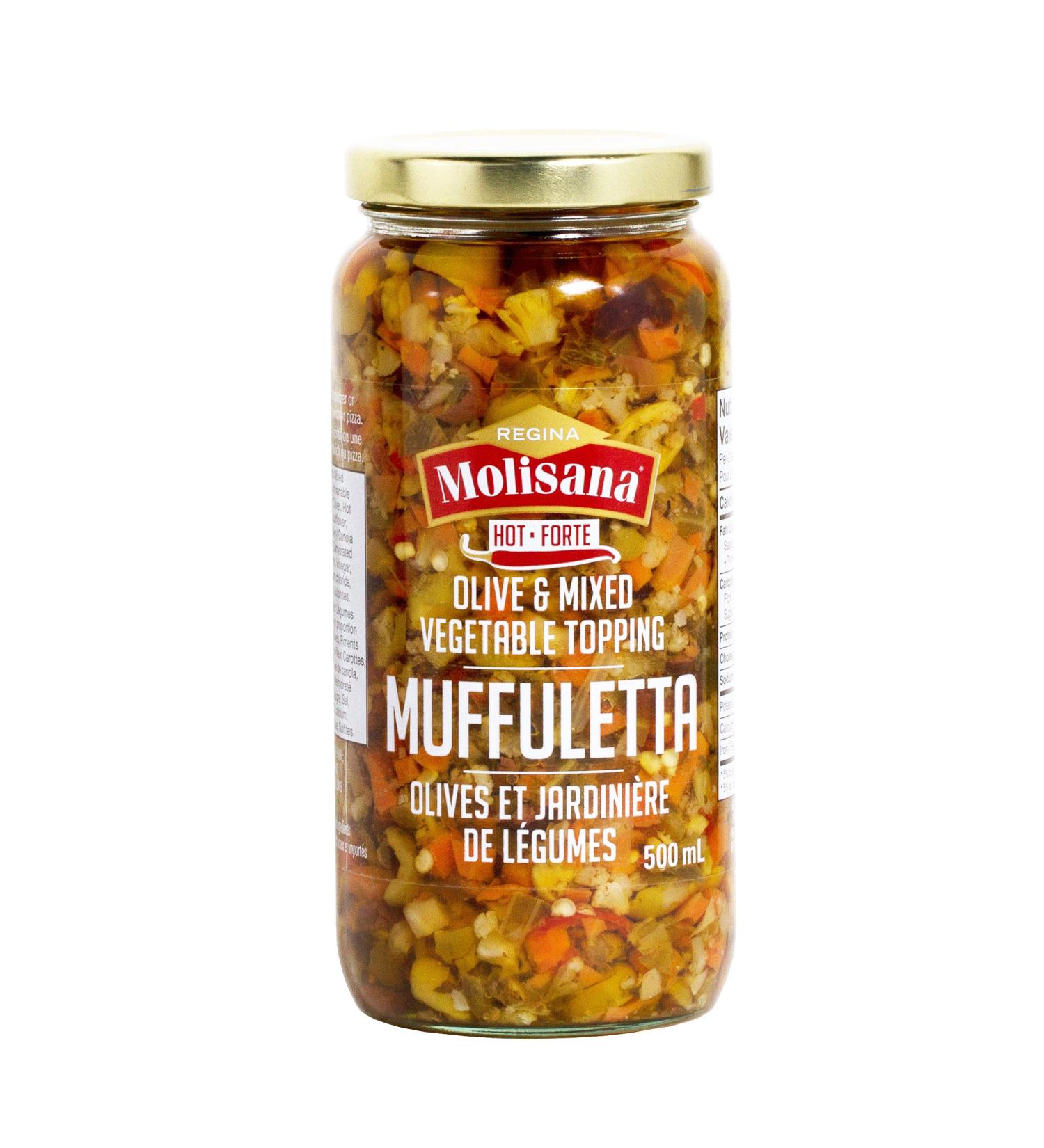 Regina Molisana Hot Muffuletta Glass Jar 500 milliliters - Buy Online on GoSupps.com