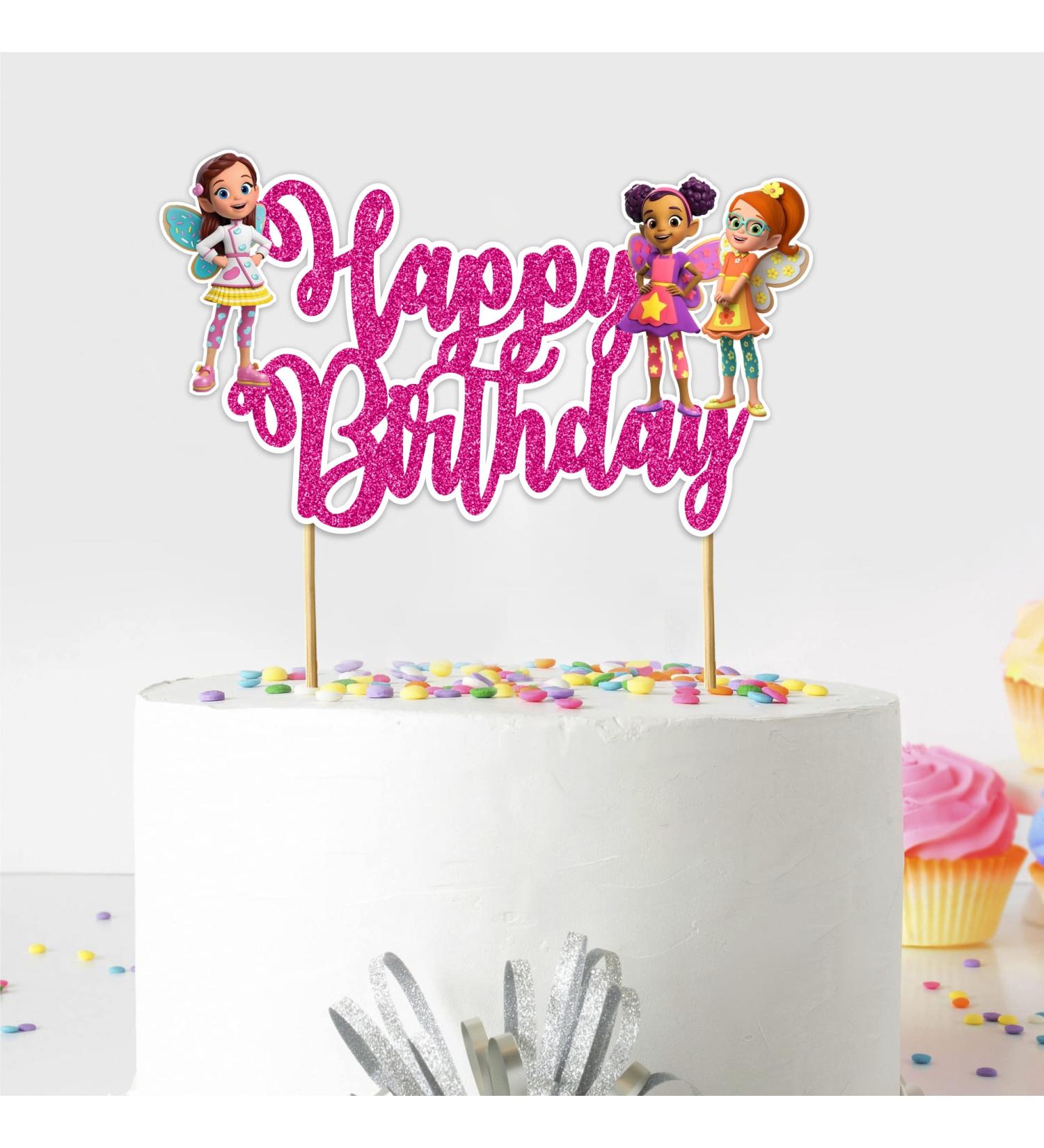 Seyal Buterbean Cafe Happy Birthday Cake Topper - Buy Online on GoSupps.com