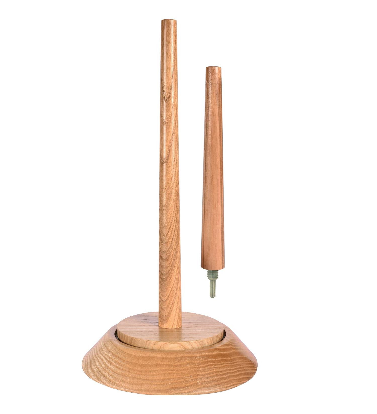 BarvA Big Wood Yarn Holder Set - Metal Twirling Lazy Susan Stand for Crocheting & Sewing - Wool Cord Organizer & Storage for Knitting Embroidery Thread - Crochet Accessories Included - Buy Online on GoSupps.com