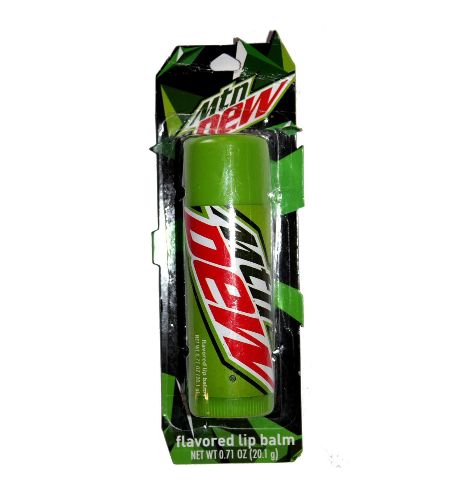 Taste Beauty (1) Stick Mountain Dew Soda Flavored Giant Lip Balm Tube - Gluten Free - 4.75 L x 1.5 diam. Net Wt. 0.71 oz