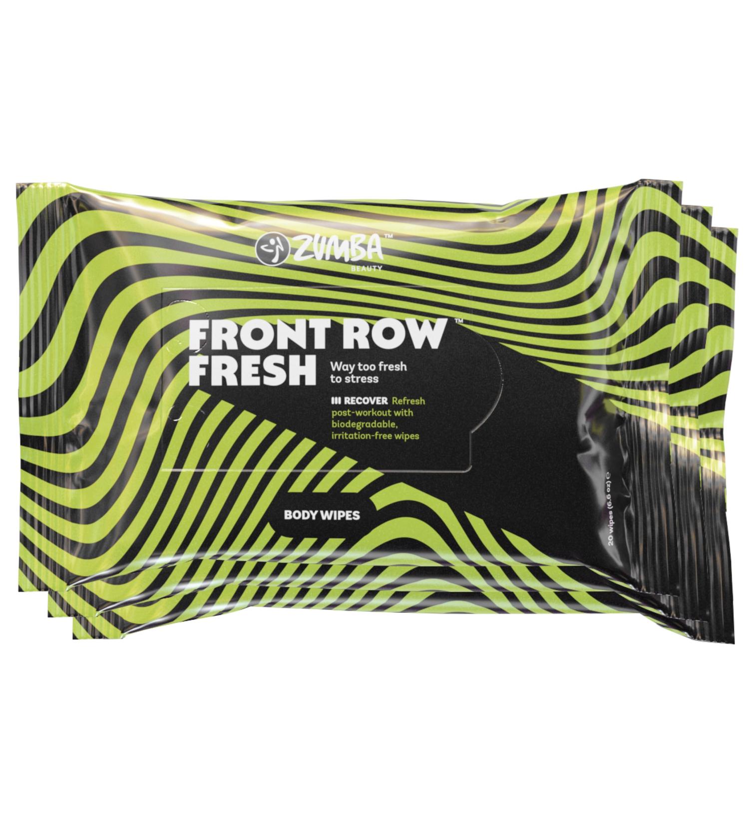 ZUMBA Body Wipes - Post Workout Body Wipes - Ideal Gym Body Wipes for a Refreshed Feeling - Plant-based fibre Body Wipes for Women & Men - Body Wash Wipes for Adults Bathing No Rinse - Buy Online on GoSupps.com