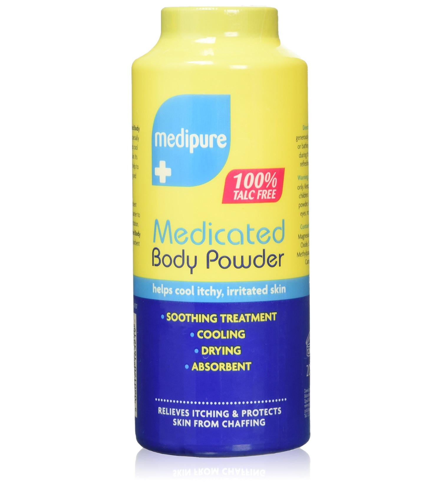Medipure Medicated Body Powder | 100% Talc Free | 200g - International Shipping Available - Buy Online on GoSupps.com