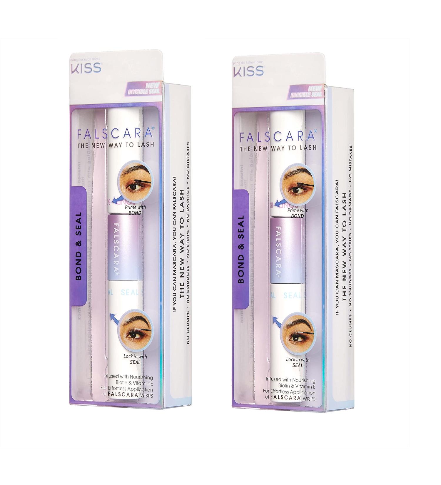 Kiss Falscara Eyelash Bond and Seal - Pack of 2 | Long-Lasting Adhesive for False Eyelashes - Buy Online on GoSupps.com