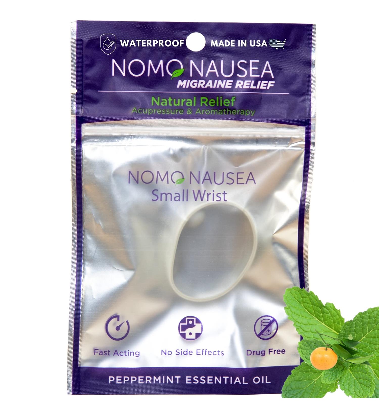 NoMo Migraine Band - Instant Migraine Relief with Peppermint Essential Oils and Acupressure - Buy Online on GoSupps.com