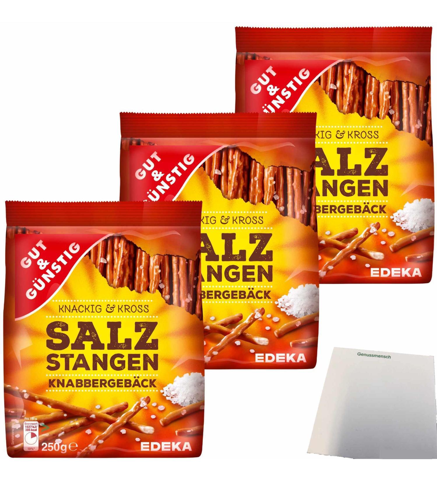 Good&Cheap Salt Sticks Snacks - Crispy & Crunchy Sea Salt 3 Pack (750g) | International Shipping Available - Buy Online on GoSupps.com