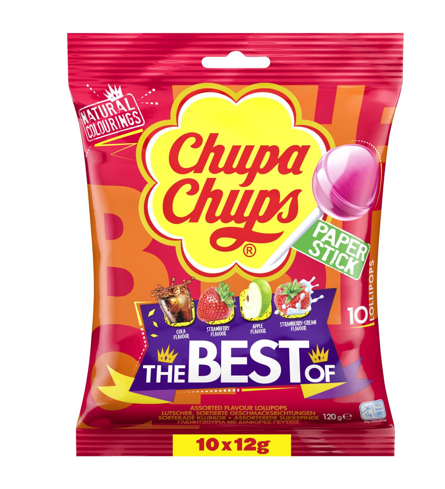  Chupa Chups The Best LoLLIPOPS 10 Pack (NEW PACK) - Buy Online on GoSupps.com