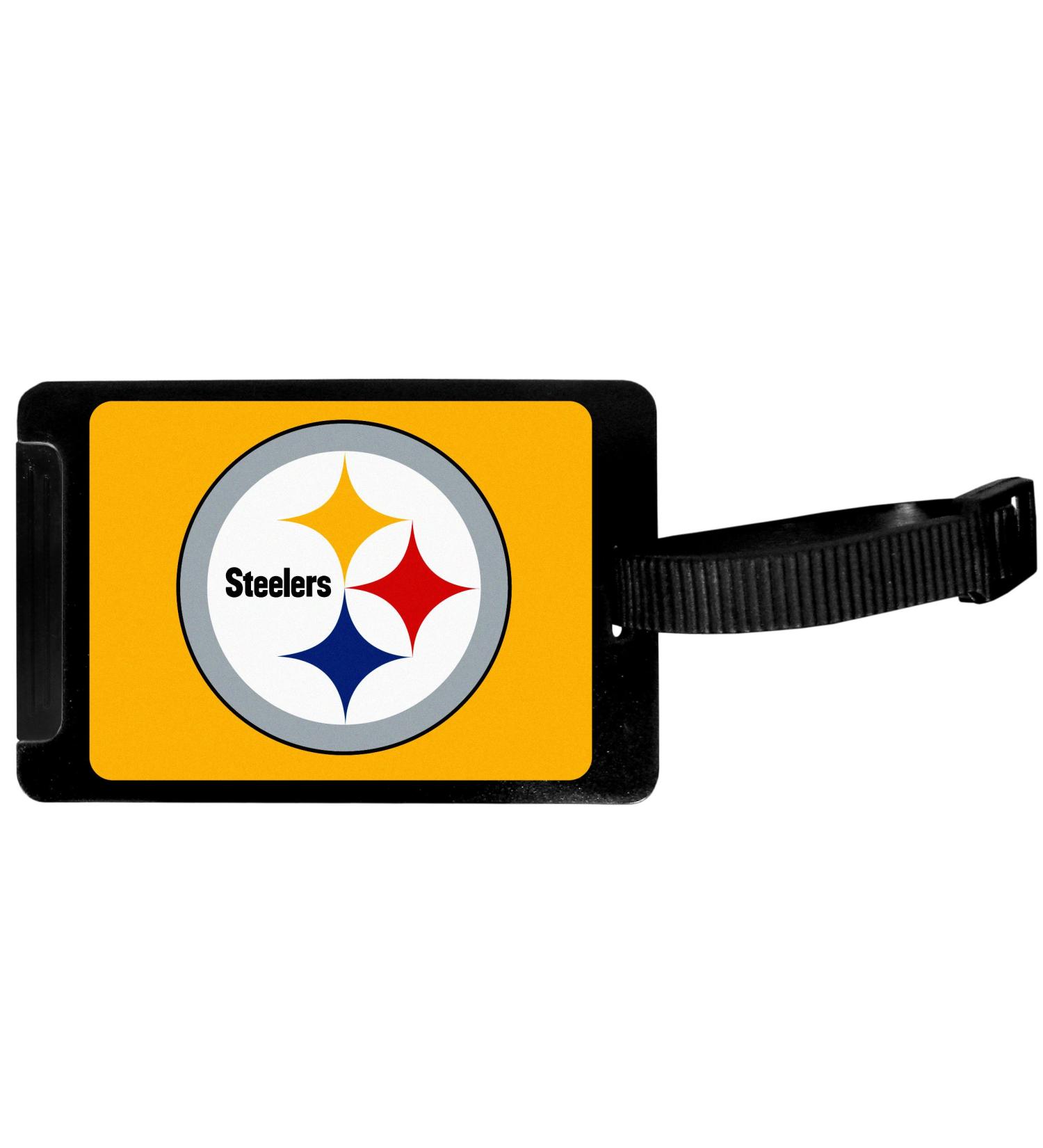 Siskiyou NFL Pittsburgh Steelers Luggage Tag , Black , 3.25"