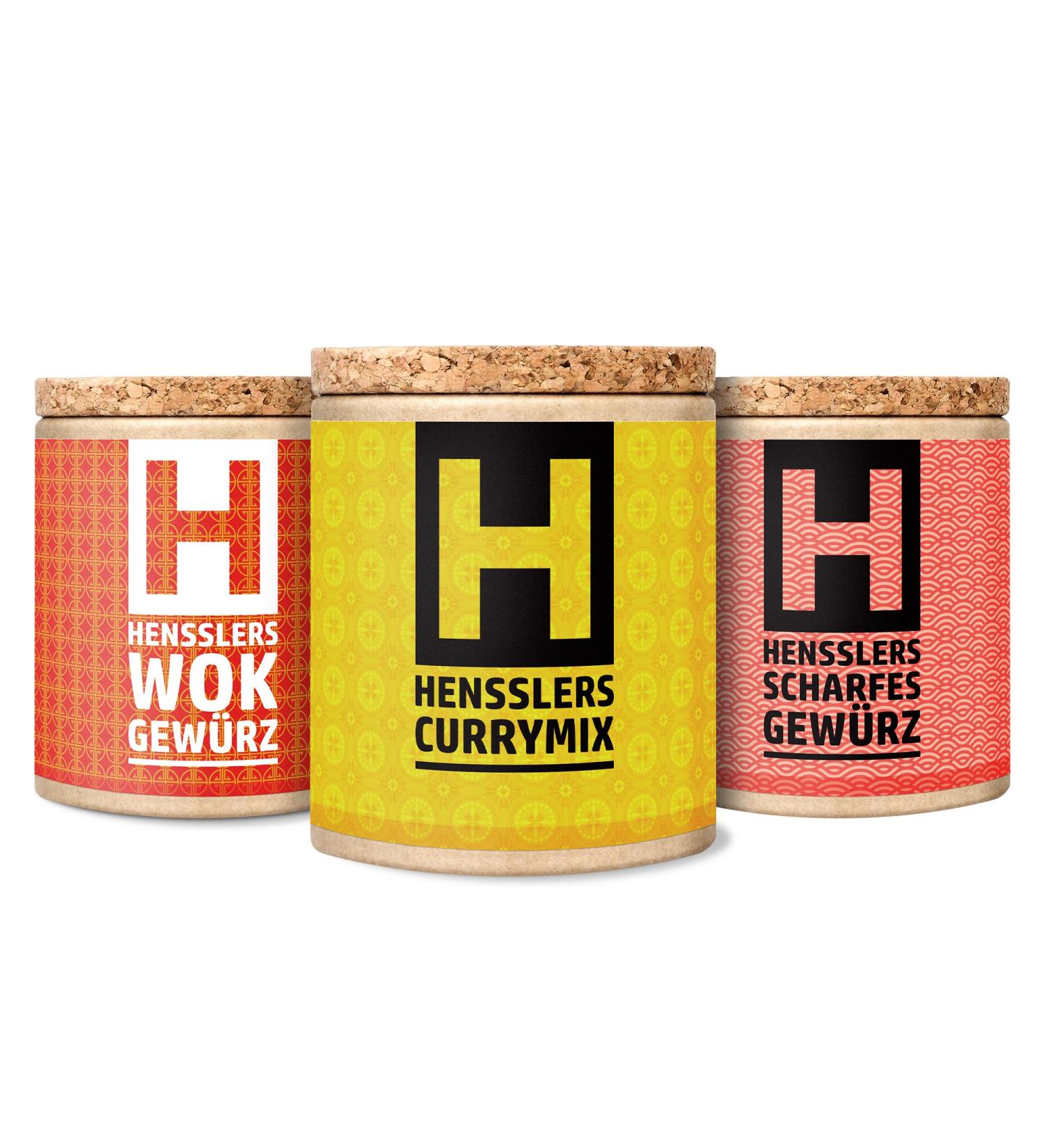 Buy Henssler's 3 Series Set - Curry-Mix Wok-Spice & Madras Curry Powder - International Shipping Available! - Buy Online on GoSupps.com