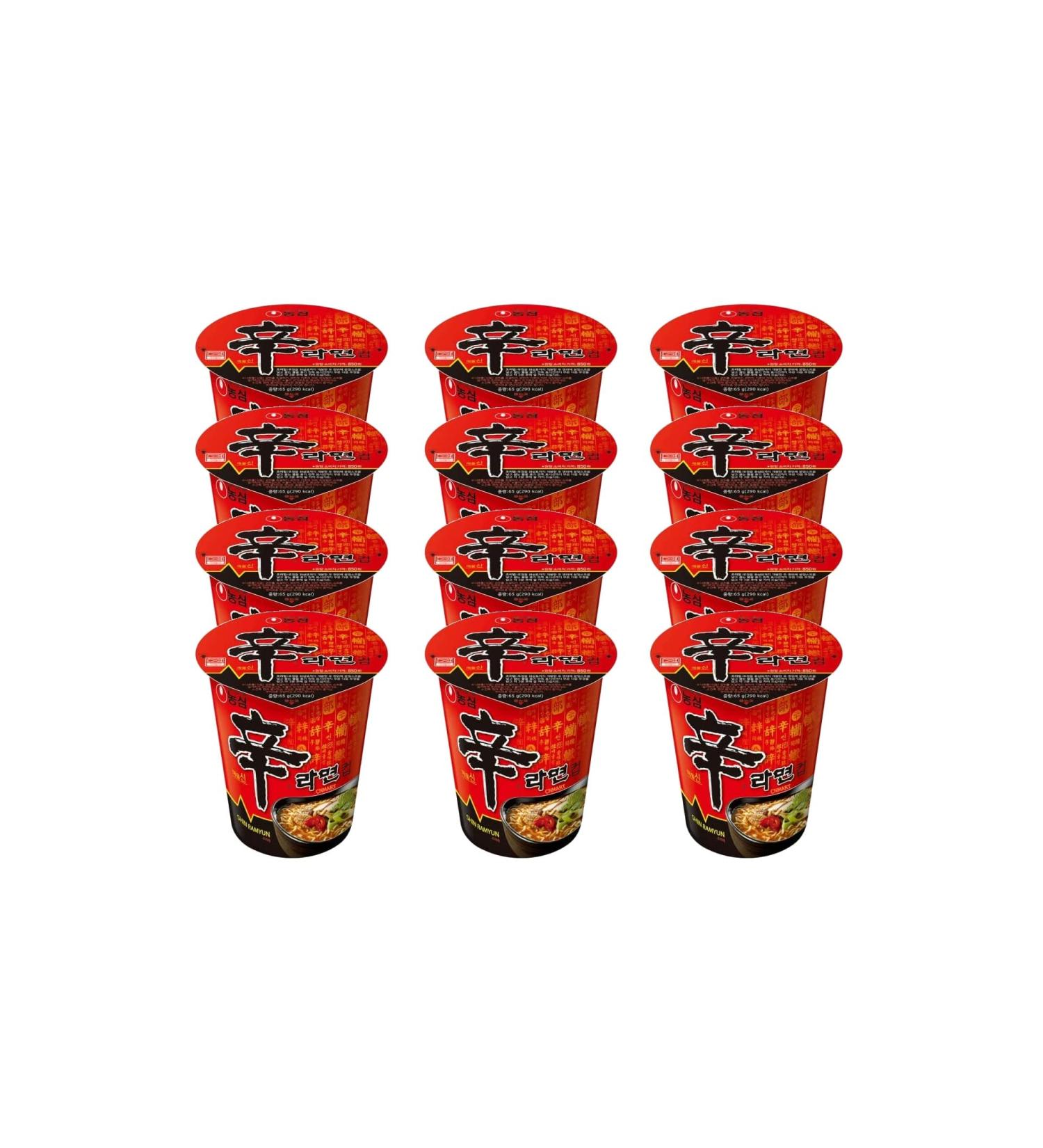 CNMART Nong Shim Shin Cup Instant Noodle Soup 68g (Pack of 12) Ramen 12 count (Pack of 1) - Buy Online on GoSupps.com