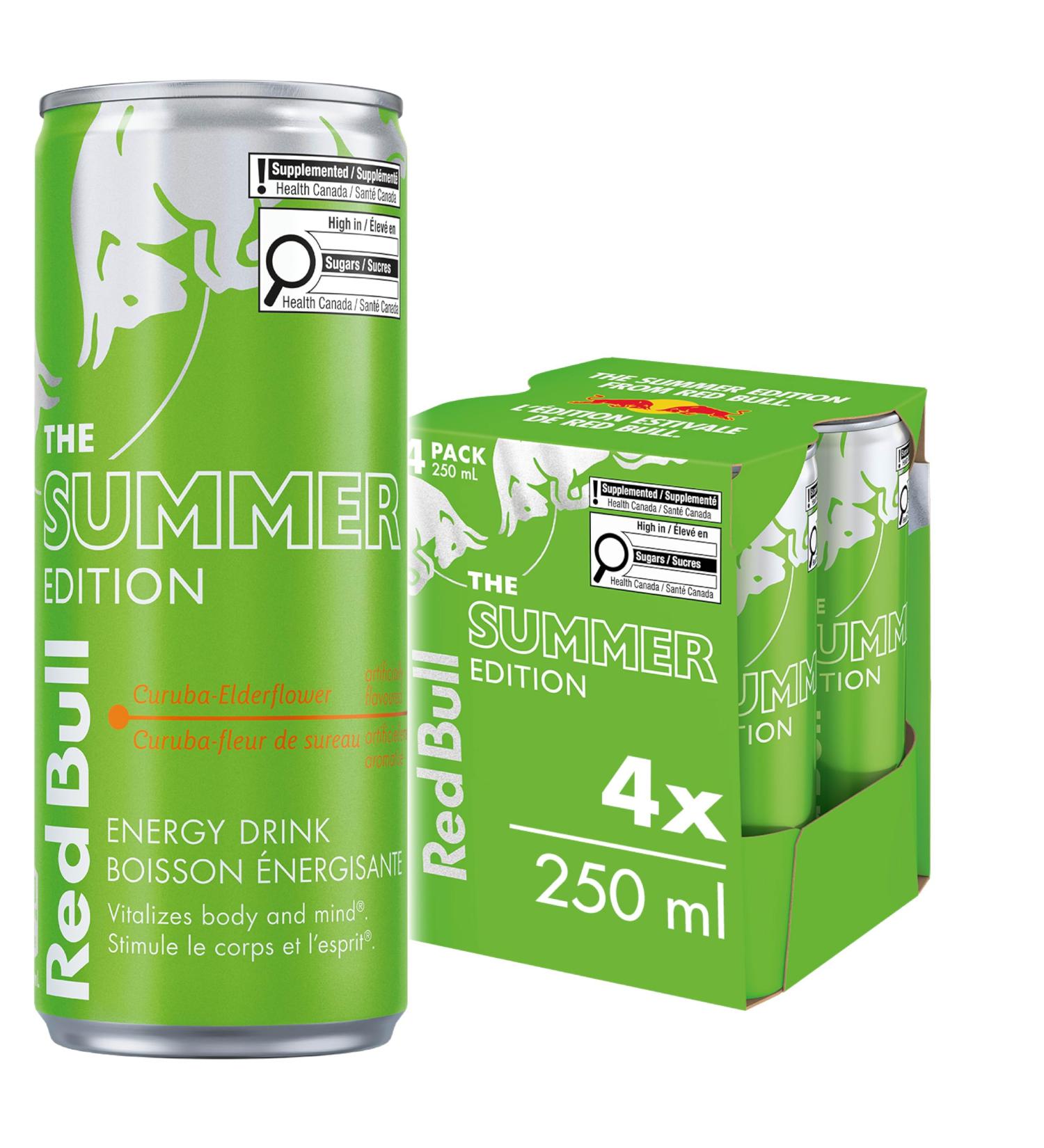 Red Bull Energy Drink Curuba-Elderflower 250ml (4 pack) - Buy Online on GoSupps.com