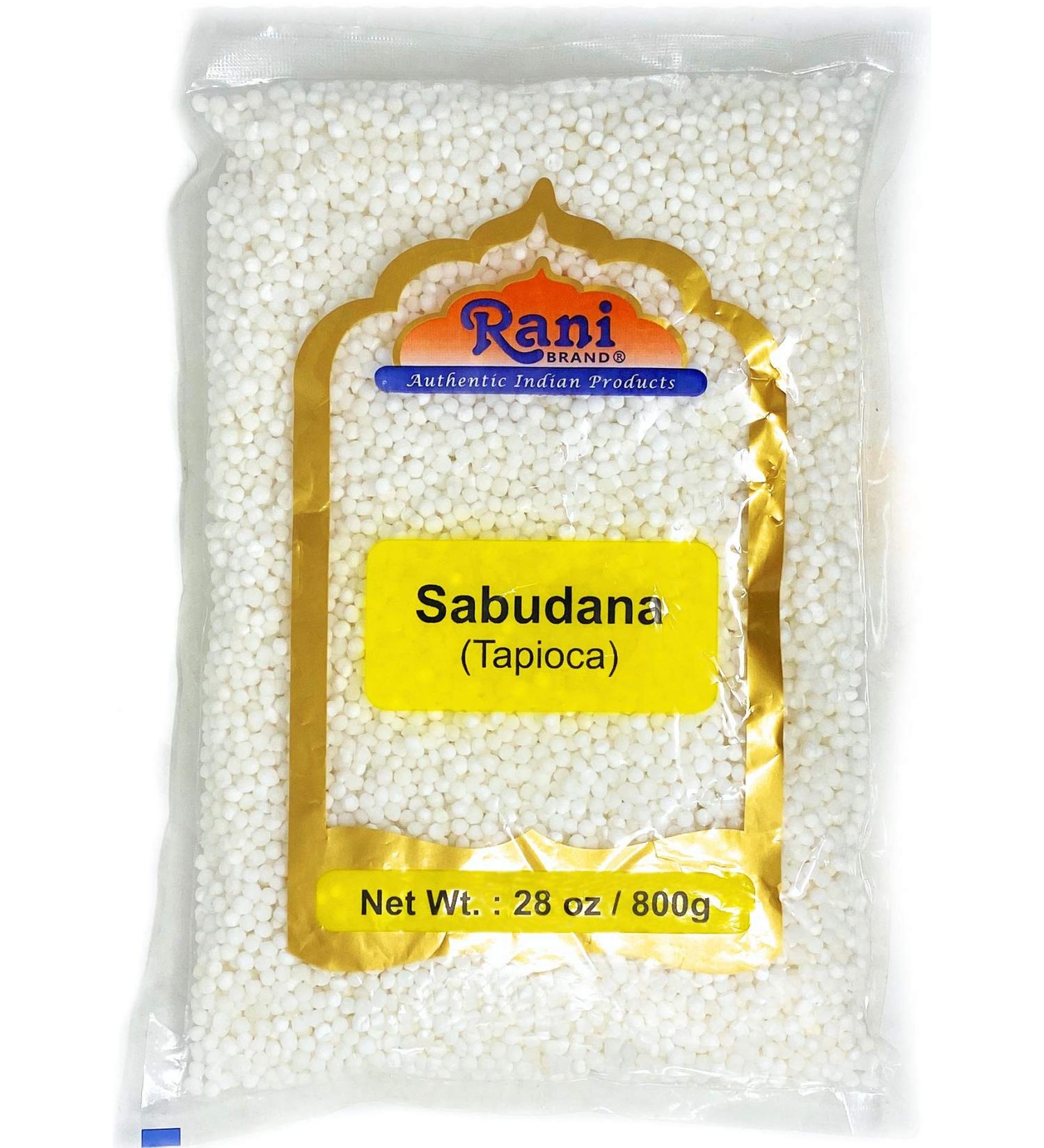 Rani Sabudana (Tapioca / Sago) Pearls 28oz (800g)  All Natural | Vegan | No Colors | NON-GMO | Indian Origin 1.75 Pound (Pack of 1) - Buy Online on GoSupps.com