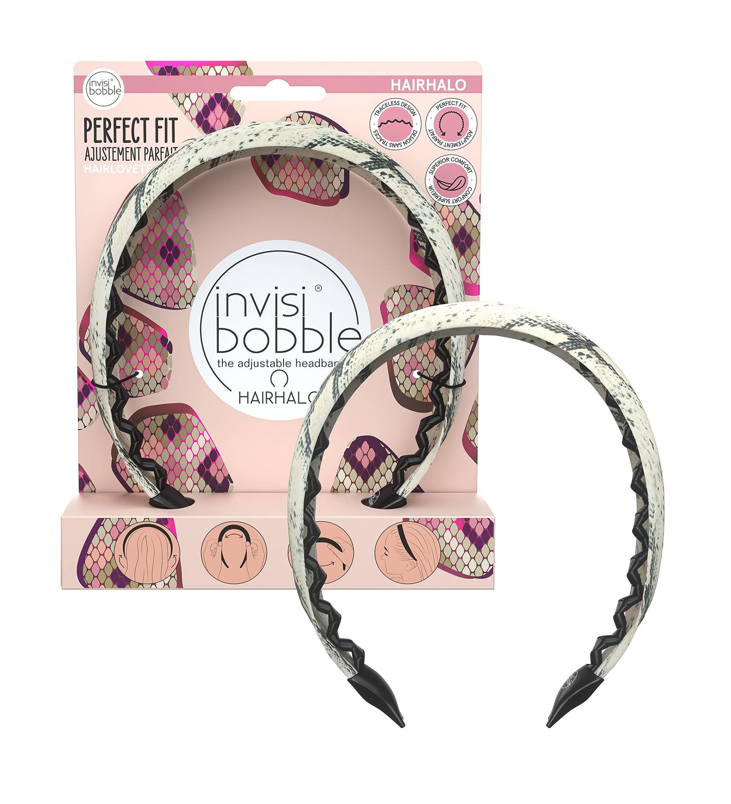 Invisibobble Hairhalo What Happens in Safari - Adjustable Snakes Print Hair Band for Girls & Women | Limited Urban Safari Collection | Stylish & Comfortable Hair Accessory - Buy Online on GoSupps.com