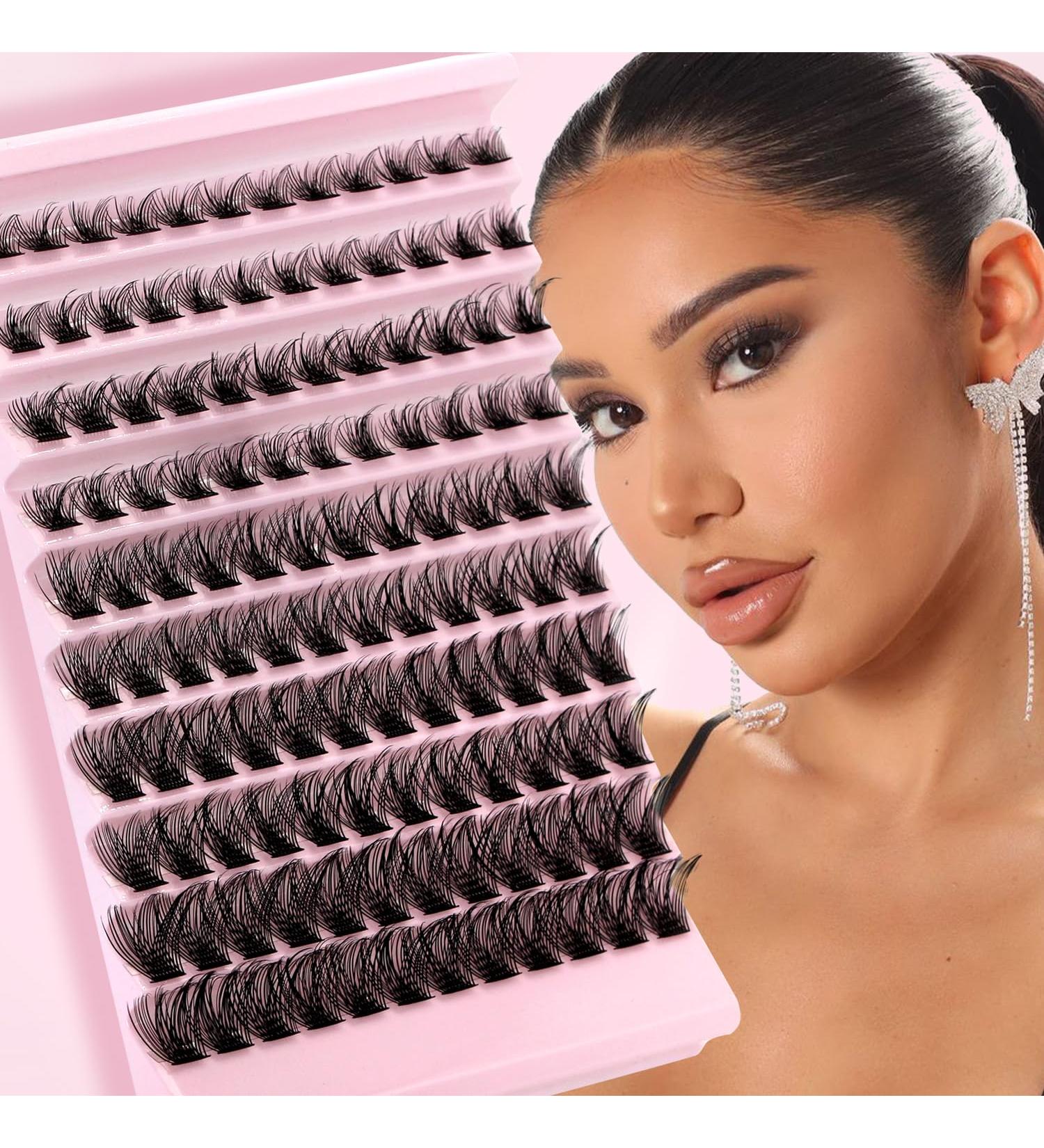 Lash Clusters 120Pcs DIY Individual Eyelash Extensions Natural Look D Curl 8-16MM - Charming - Buy Online on GoSupps.com