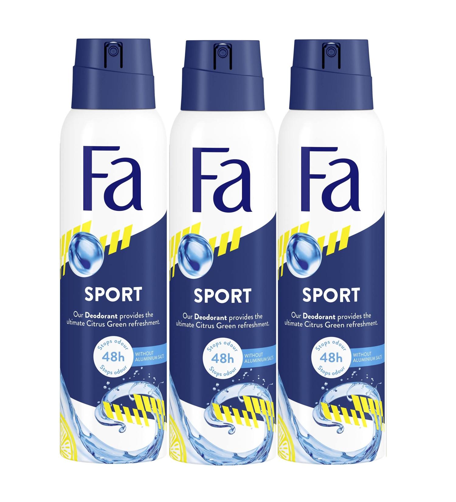 Fa Deodorant 6.75 Ounce Spray Mens Sport (199ml) (3 Pack)