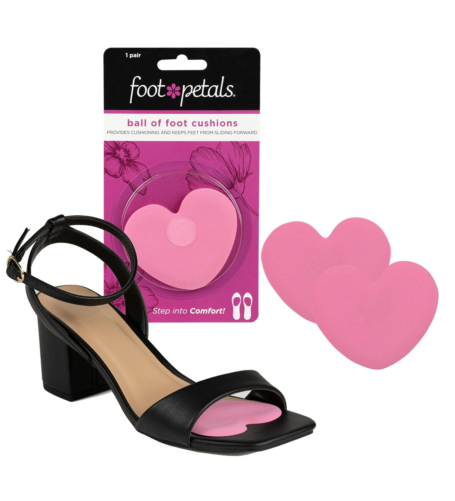 Foot Petals Women's Tip Toes Cushion-W Ball of Foot Cushions - Pink, One Size US | Long-Lasting Pain Relief for High Heels - Buy Online on GoSupps.com