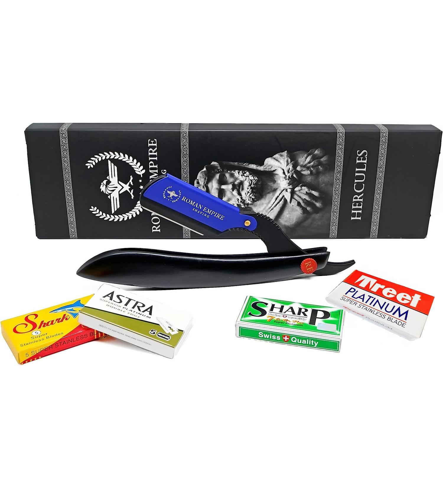 Buy Razor Blades Club Roman Reich Razor Hercules - Professional Hairdresser for Beard & Mustache (20 Units) - Astra-Hharp-Hhark-Voskhod - International Shipping Available - Buy Online on GoSupps.com