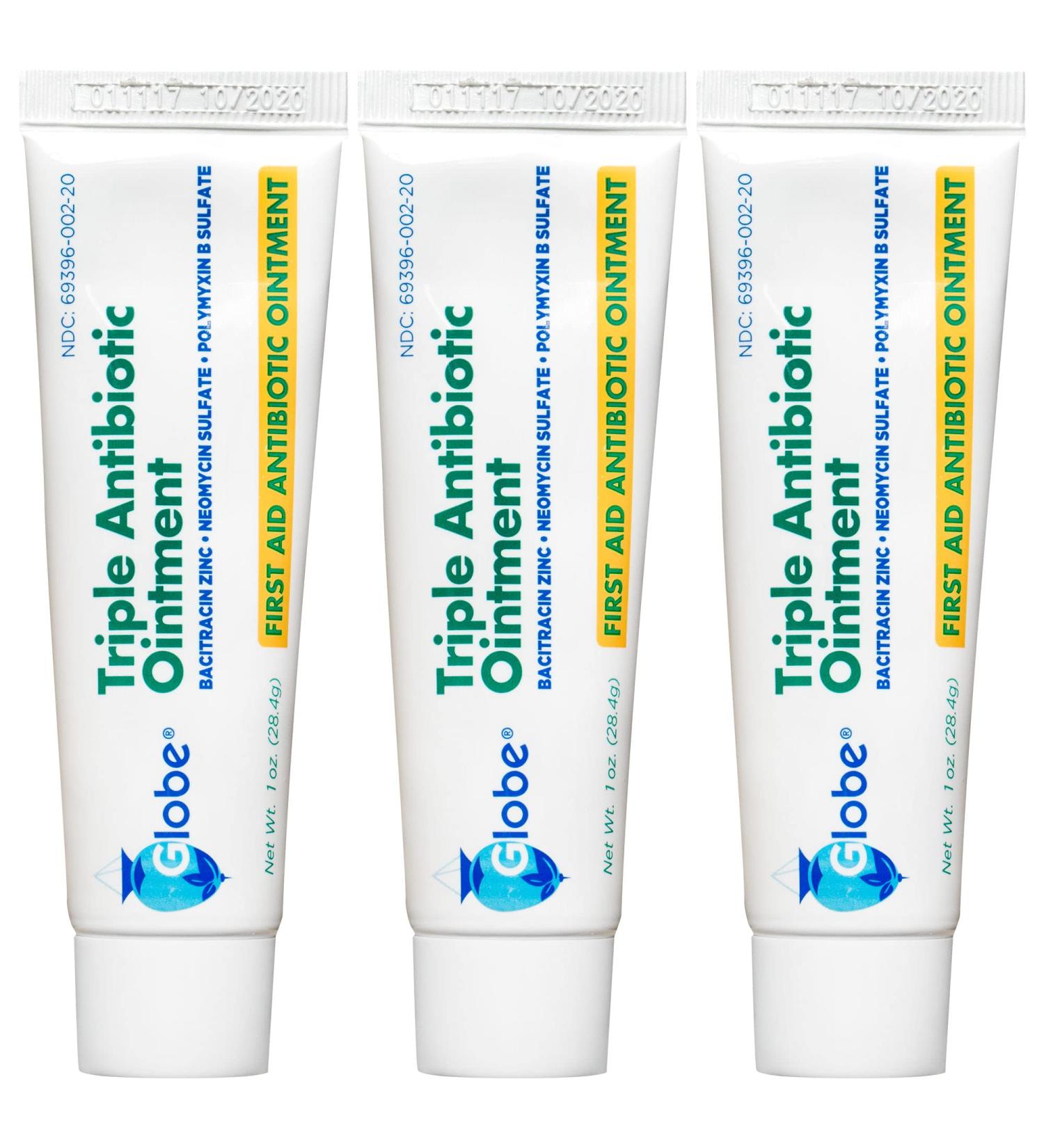 3 Pack Triple Antibiotic Ointment 1oz | First Aid for Minor Scratches & Wounds | Prevent Infection | Compare to Leading Brand | Fast Healing Formula - Buy Online on GoSupps.com