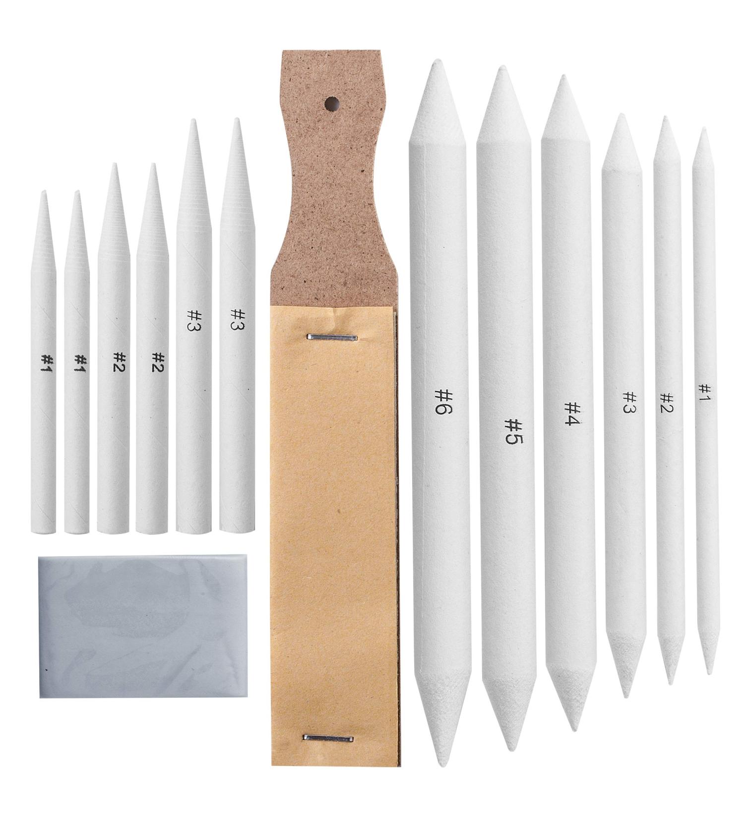 Mr. Pen Blending Stump 14 Pack with Art Eraser - Drawing and Sketching Blending Tools Set - Buy Online on GoSupps.com