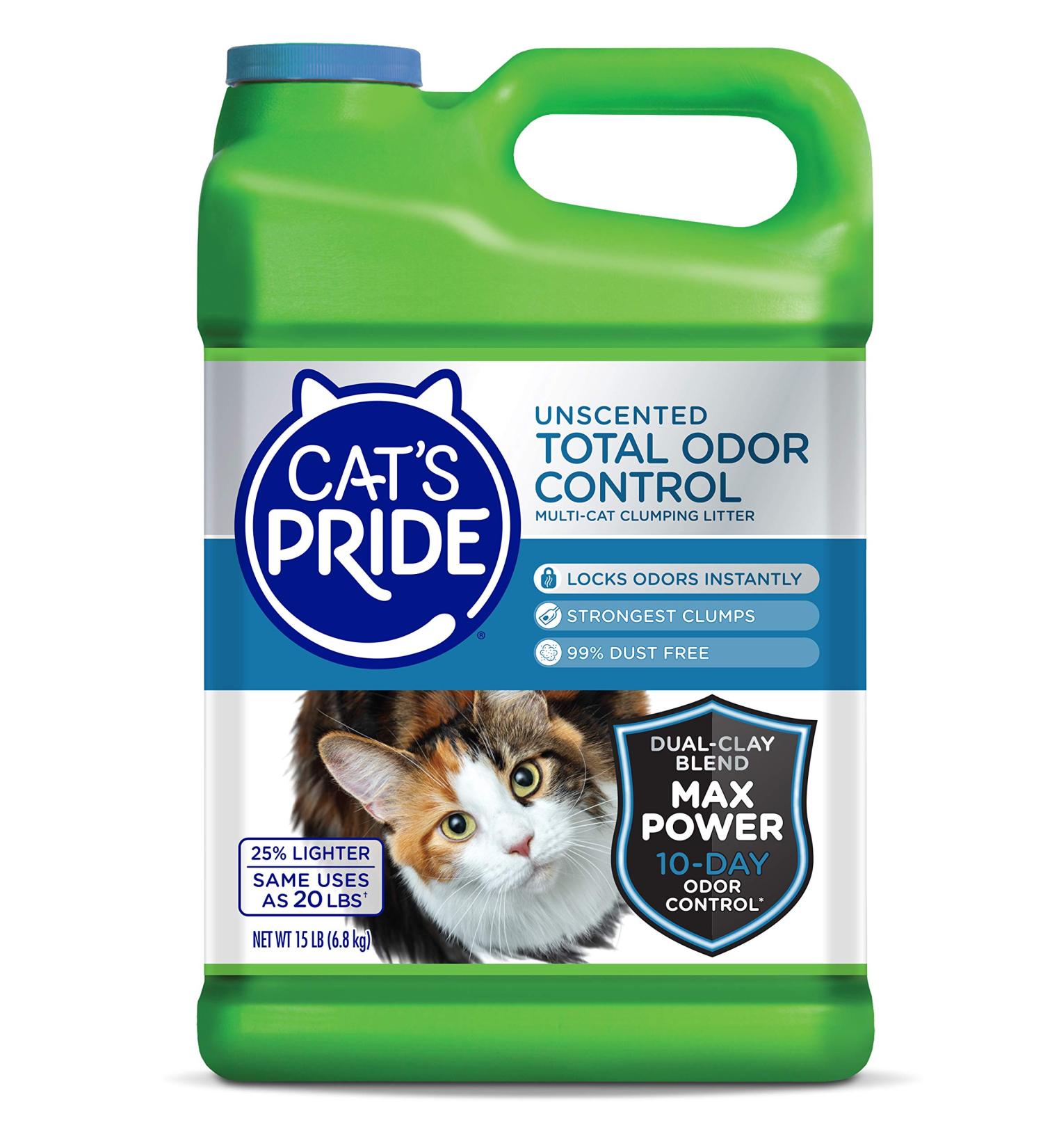 Cat's Pride Max Power Clumping Multi-Cat Litter 15 lbs - Unscented Odor Control - Buy Online on GoSupps.com