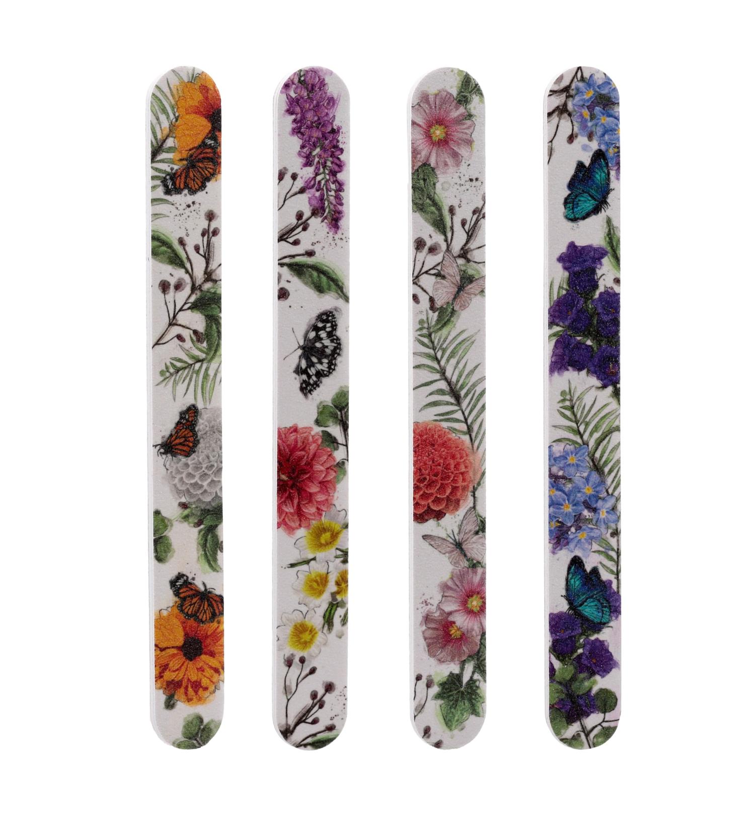 Puckator Butterfly Meadows Nail File - Strong Files for Acrylic Natural and Gel Nails - Nail Filer Sander Shaper Care Kit Set for Women - Beauty Products - Manicure Nailfile - Buy Online on GoSupps.com