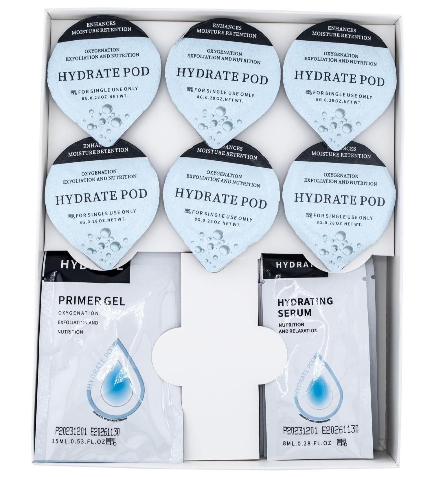 Hydrate Oxygen Facial CO2 Therapy - 6 Pods Primer Gel & Hydrating Serum | Home Facial Treatment | International Shipping - Buy Online on GoSupps.com