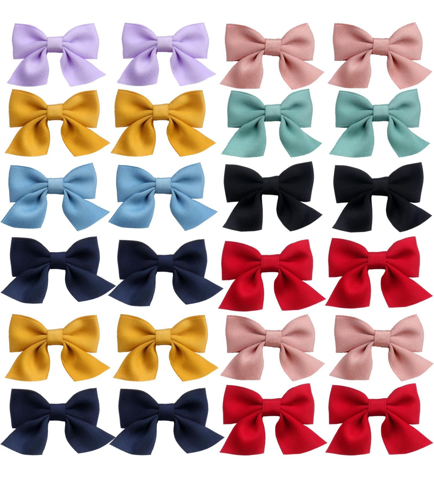 24-Piece Baby Girl Hair Clip Set | Crocodile Clips & Bows for Toddlers Girls - Buy Online on GoSupps.com